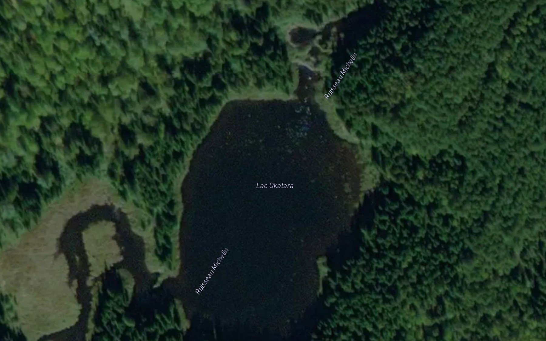 Satellite map of the Lac Okatara