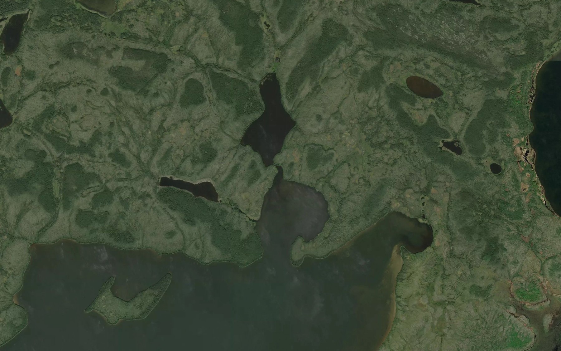 Satellite map of the MacIntyre Bay