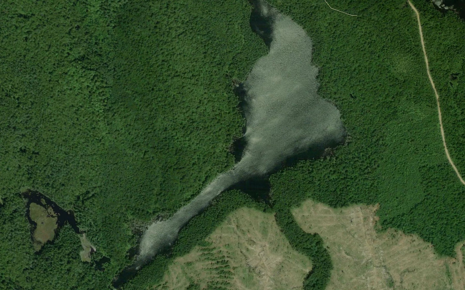 Satellite map of the Lac Ducharme