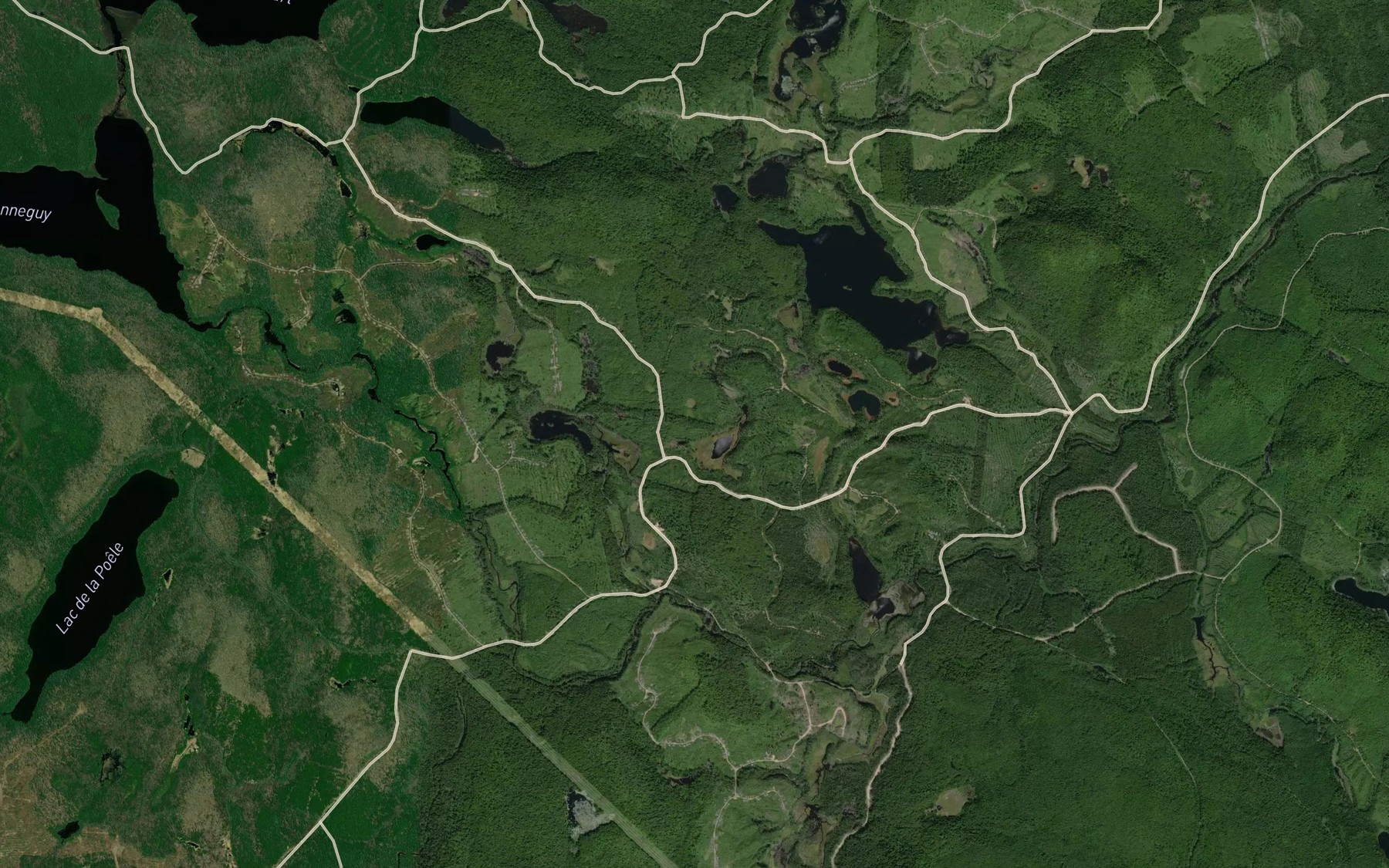 Satellite map of the Lac Pan