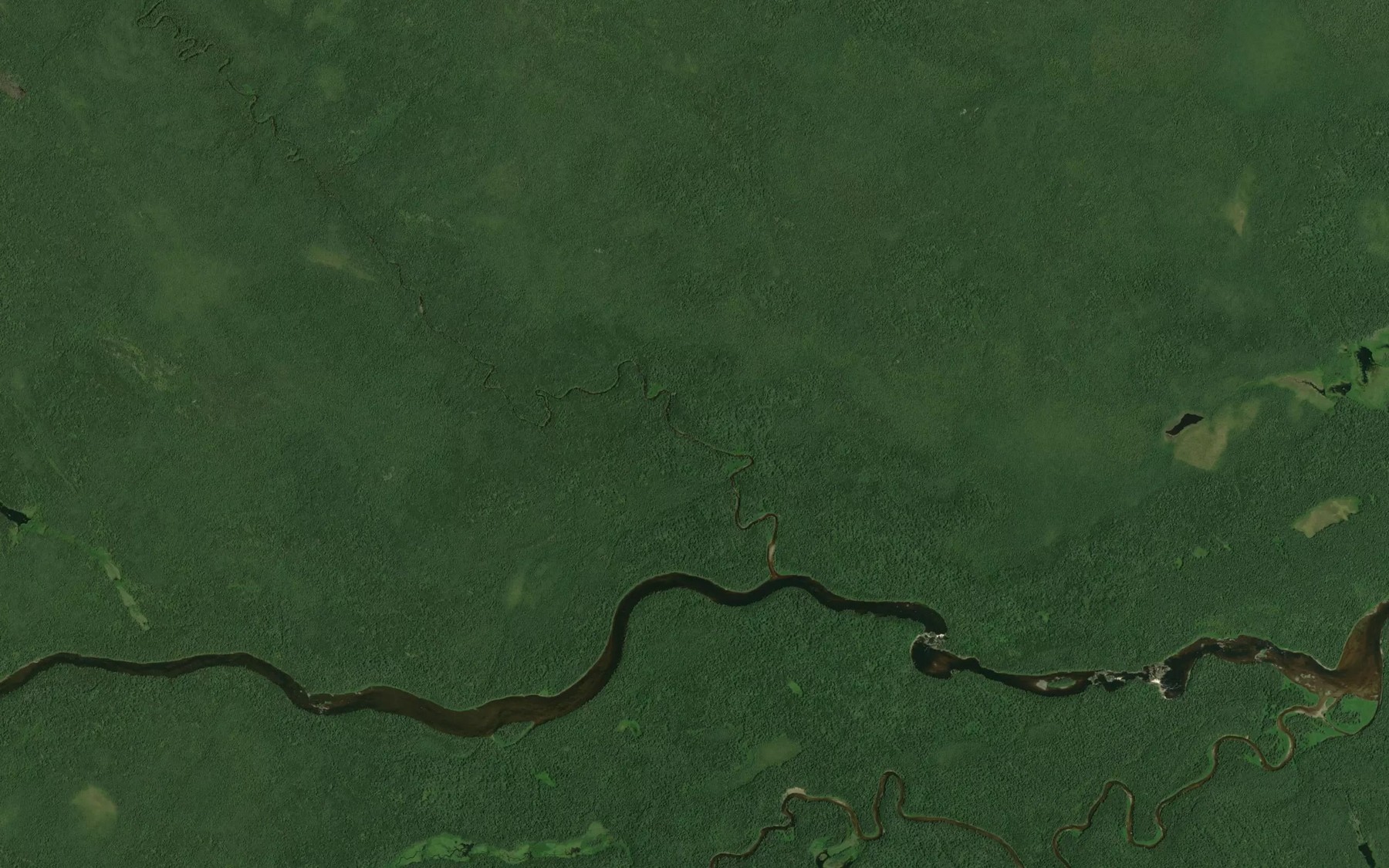 Satellite map of the La Rose Creek