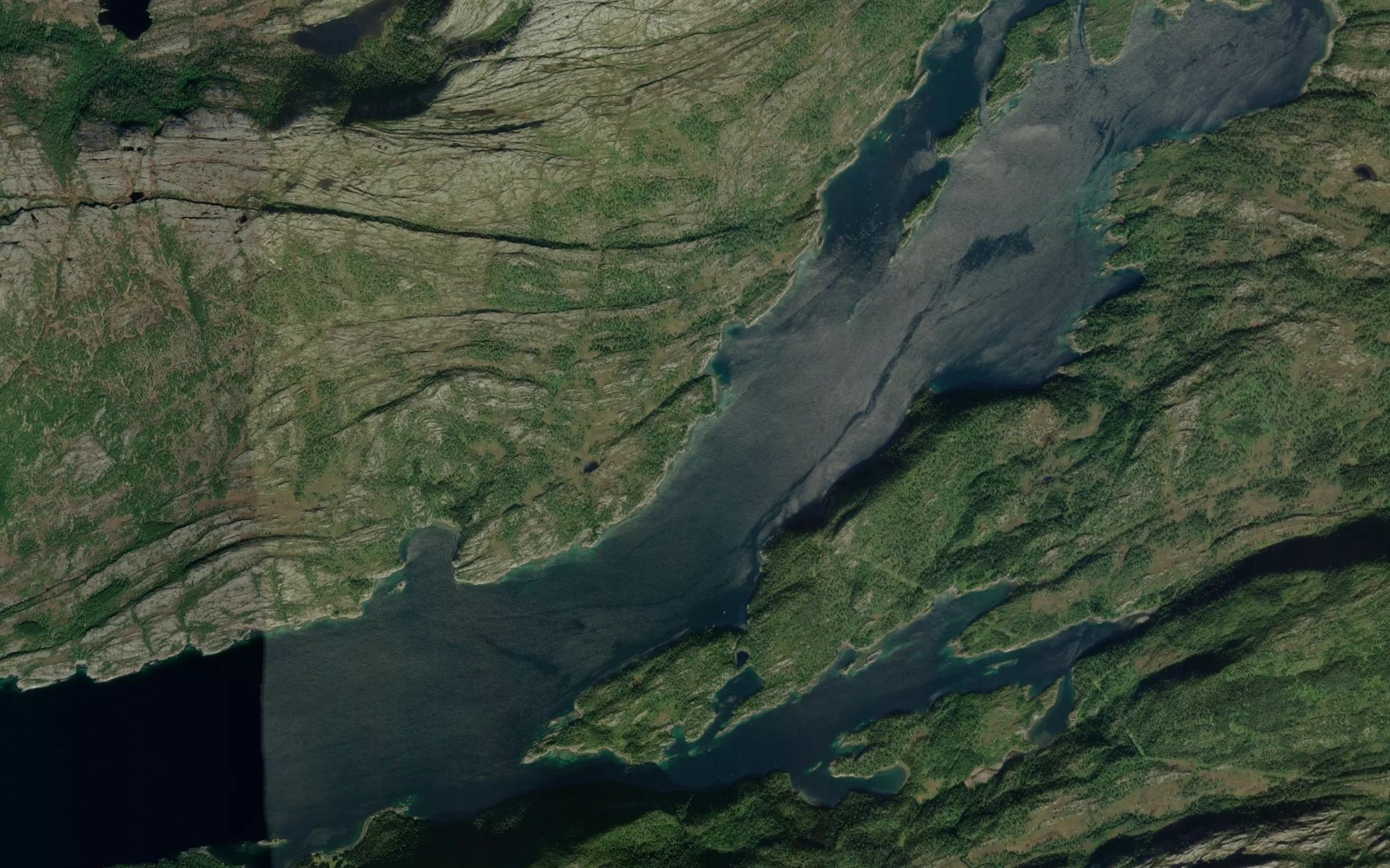 Satellite map of the Smavikern