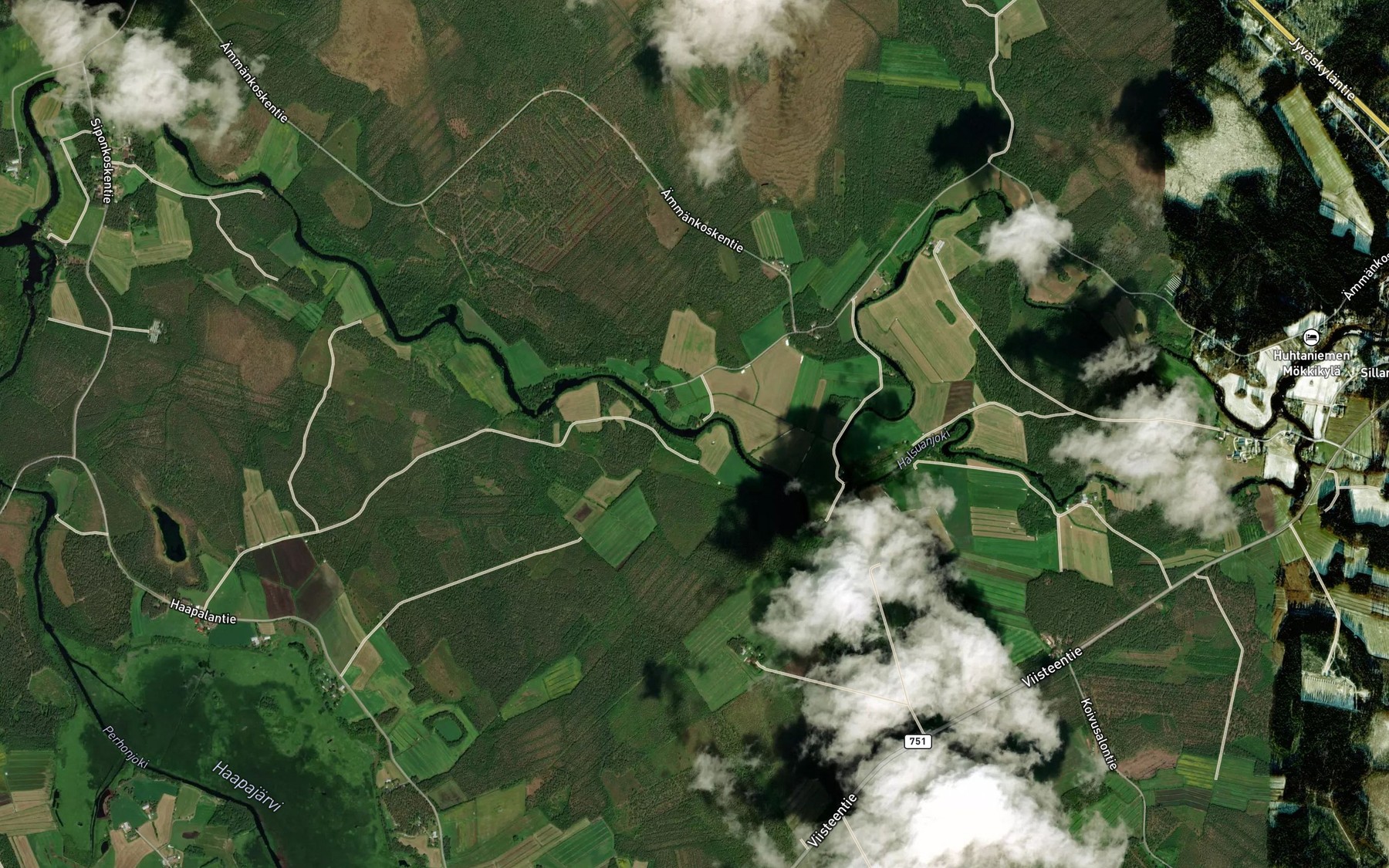 Satellite map of the Pahkarauma