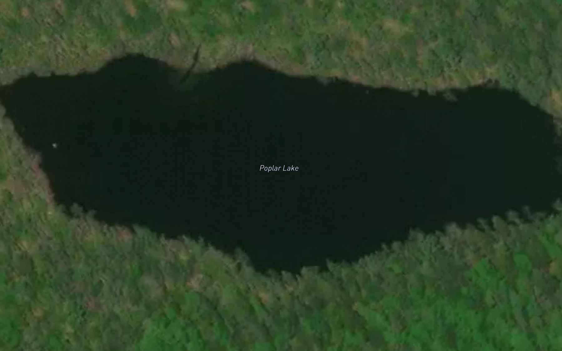 Satellite map of the Poplar Lake