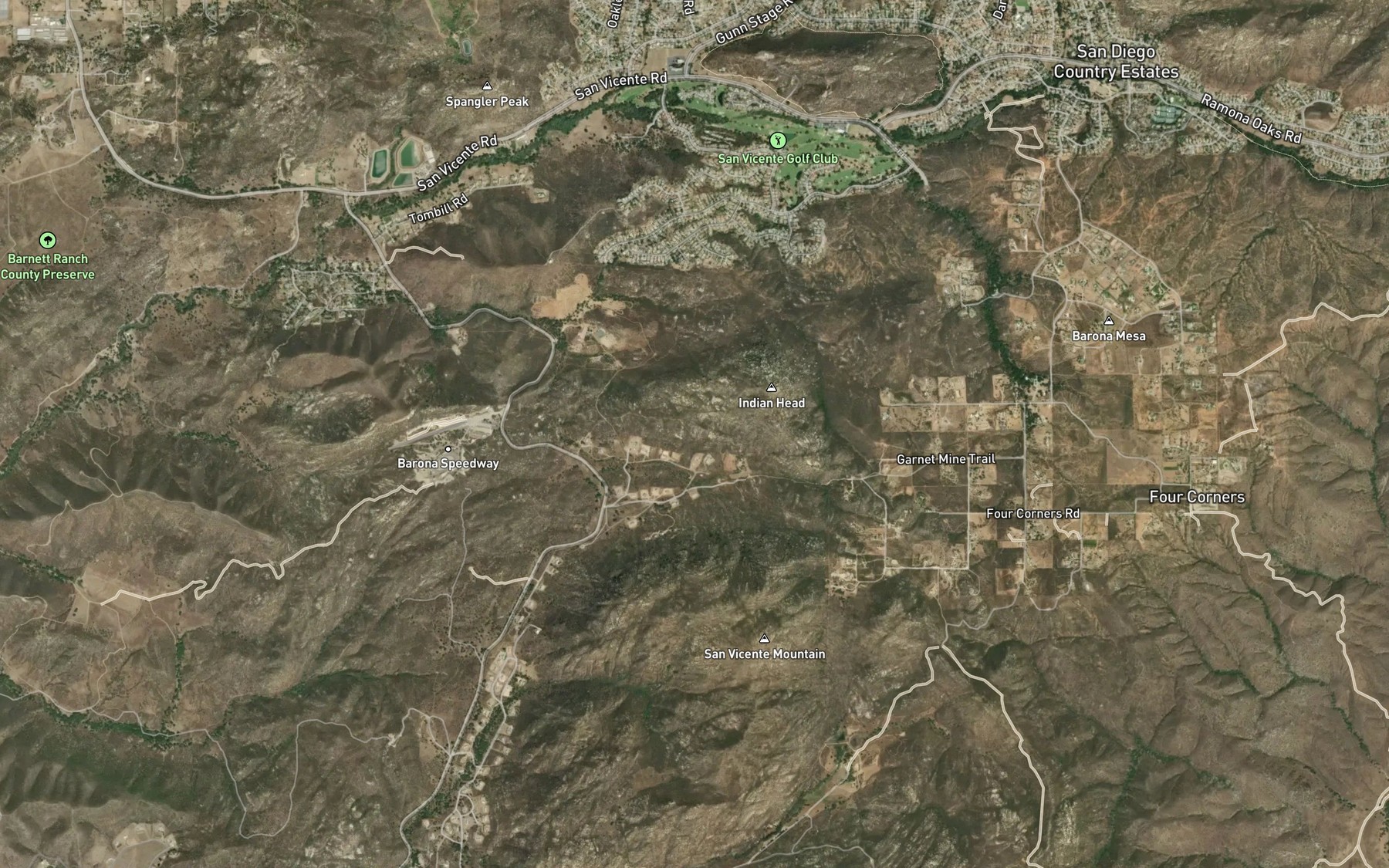 Satellite map of the Indian Head Spring