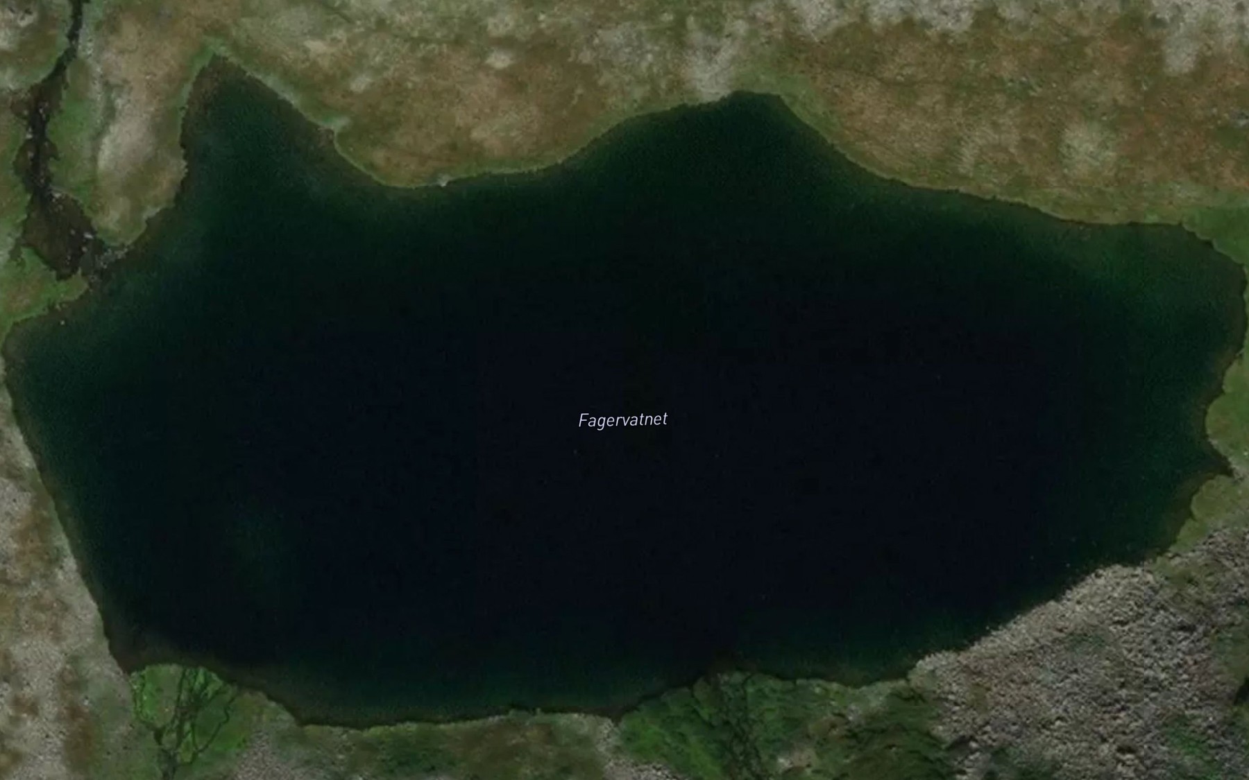 Satellite map of the Fagervatnet
