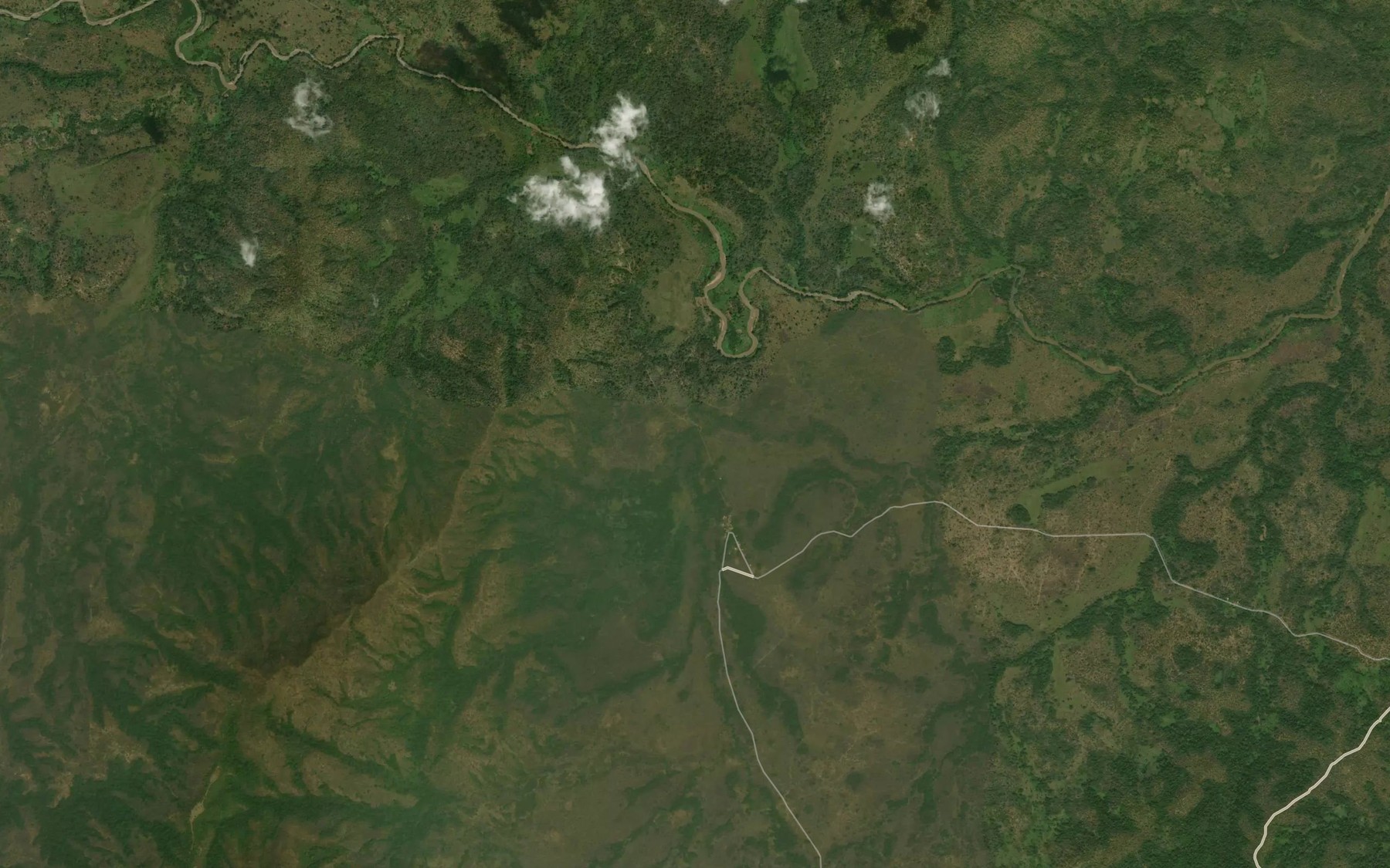 Satellite map of the Mbika