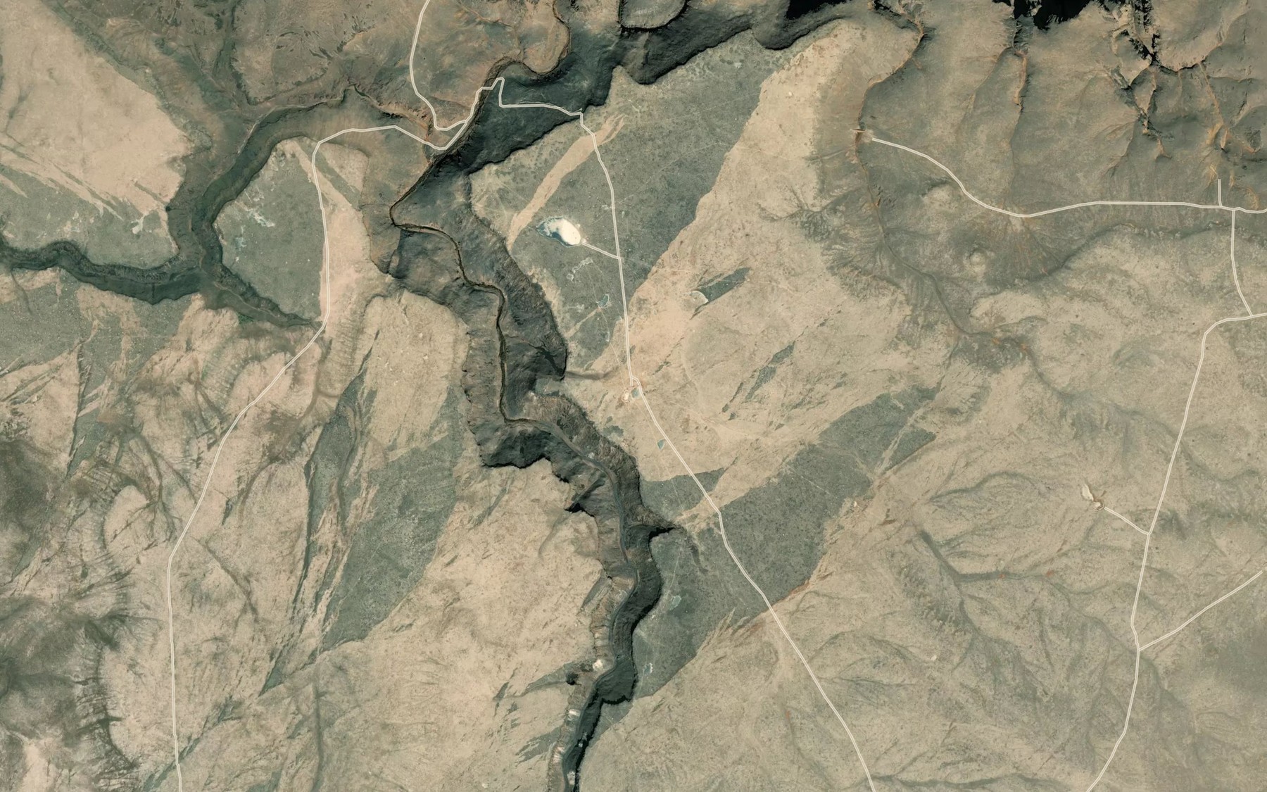 Satellite map of the Emil Reservoir