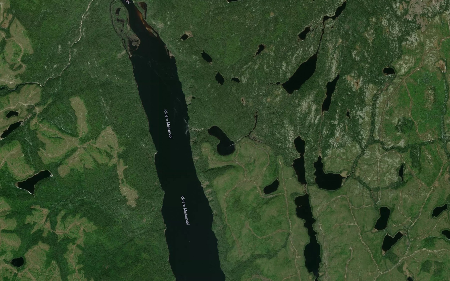 Satellite map of the Lac Dede
