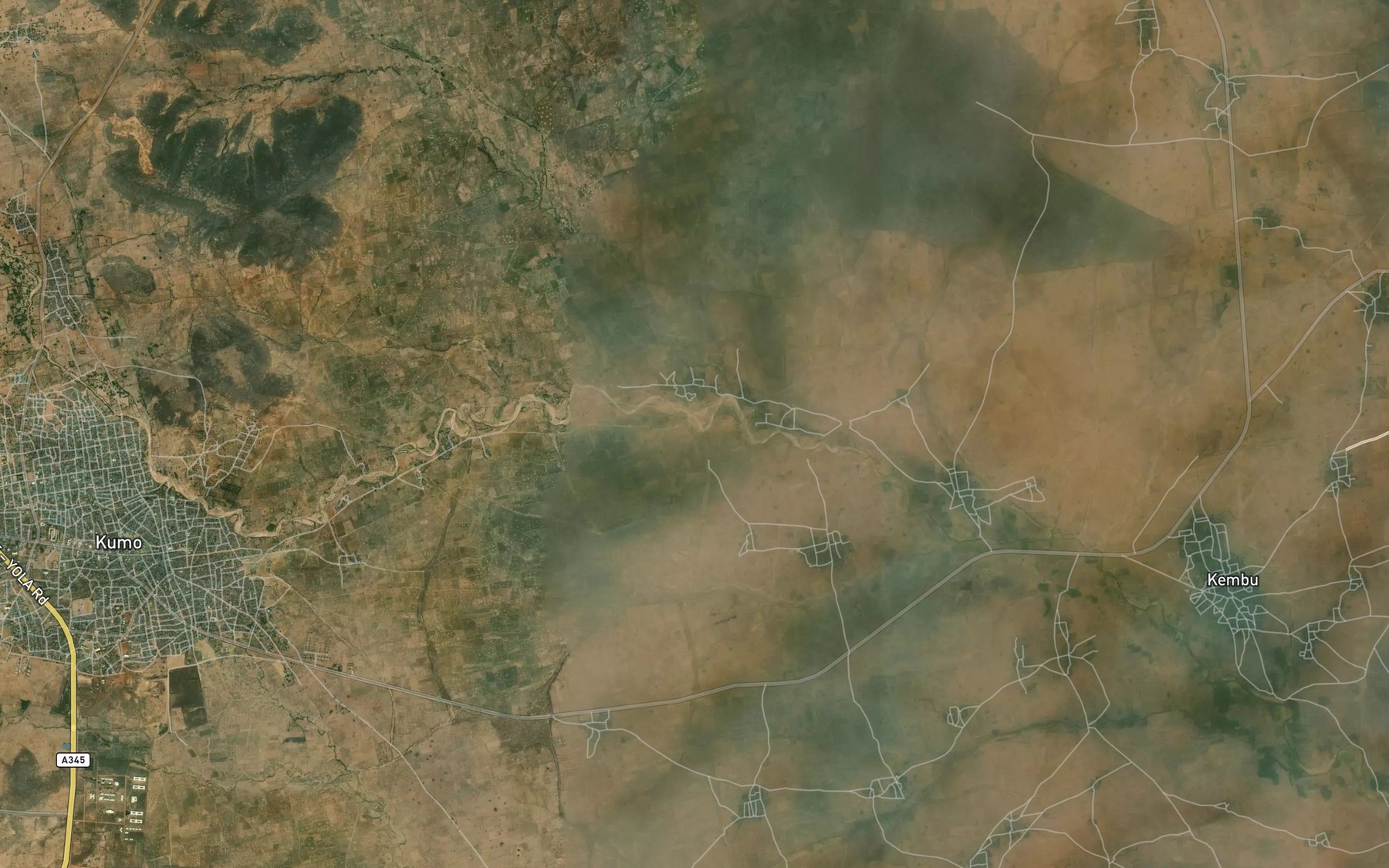 Satellite map of the Chabal