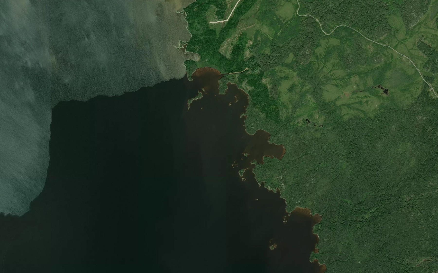 Satellite map of the Minataree Creek