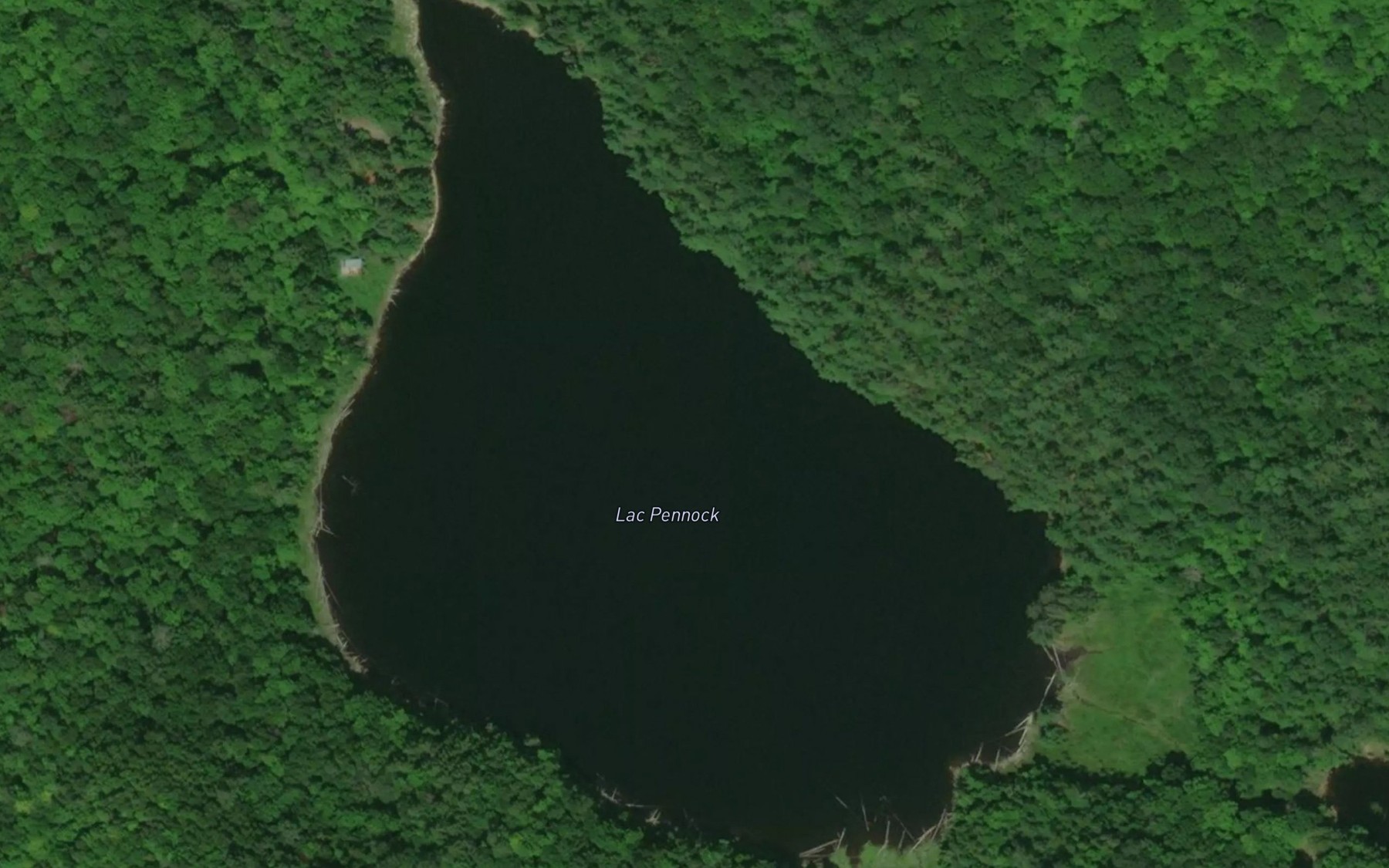 Satellite map of the Lac Pennock