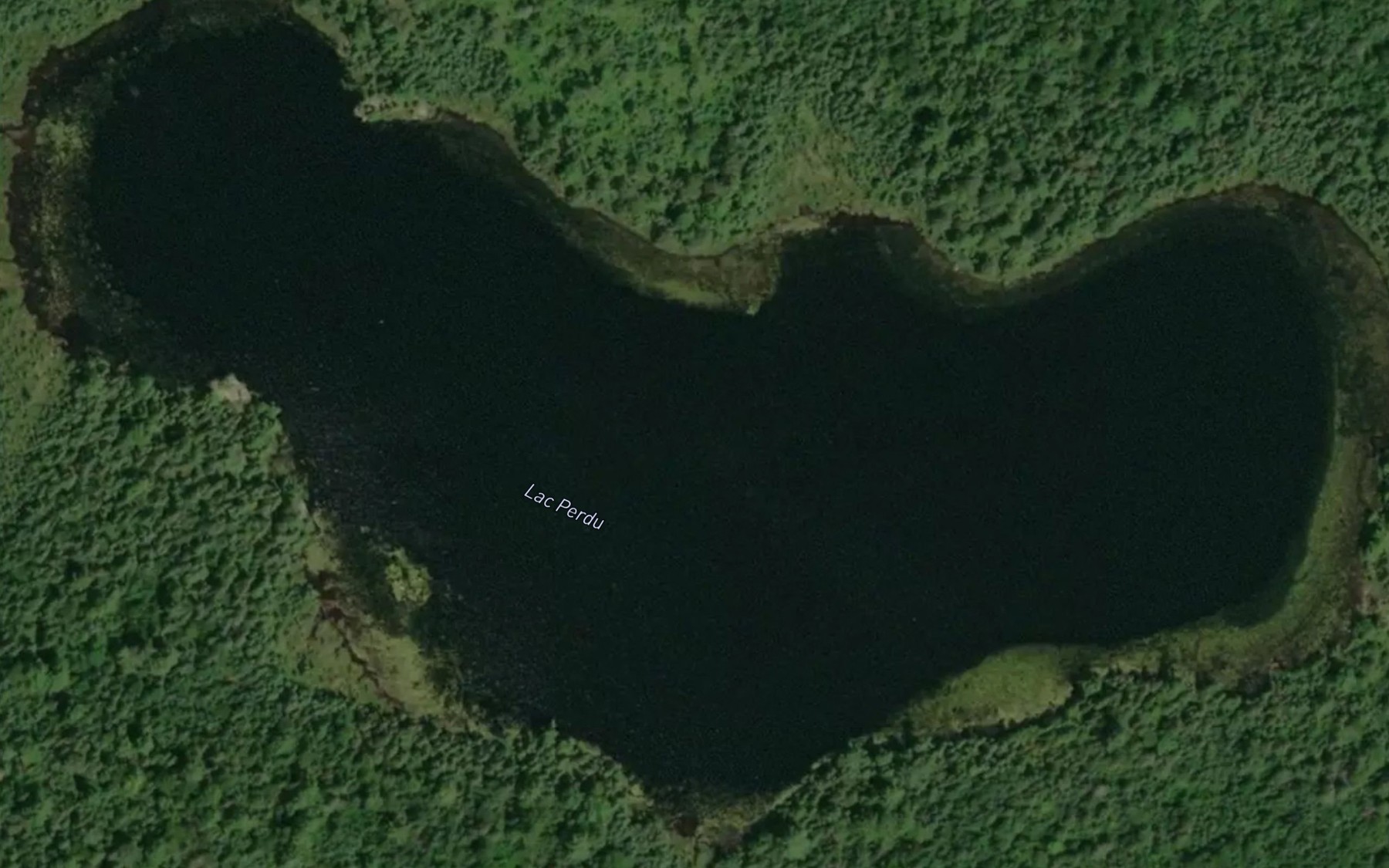 Satellite map of the Lac Perdu
