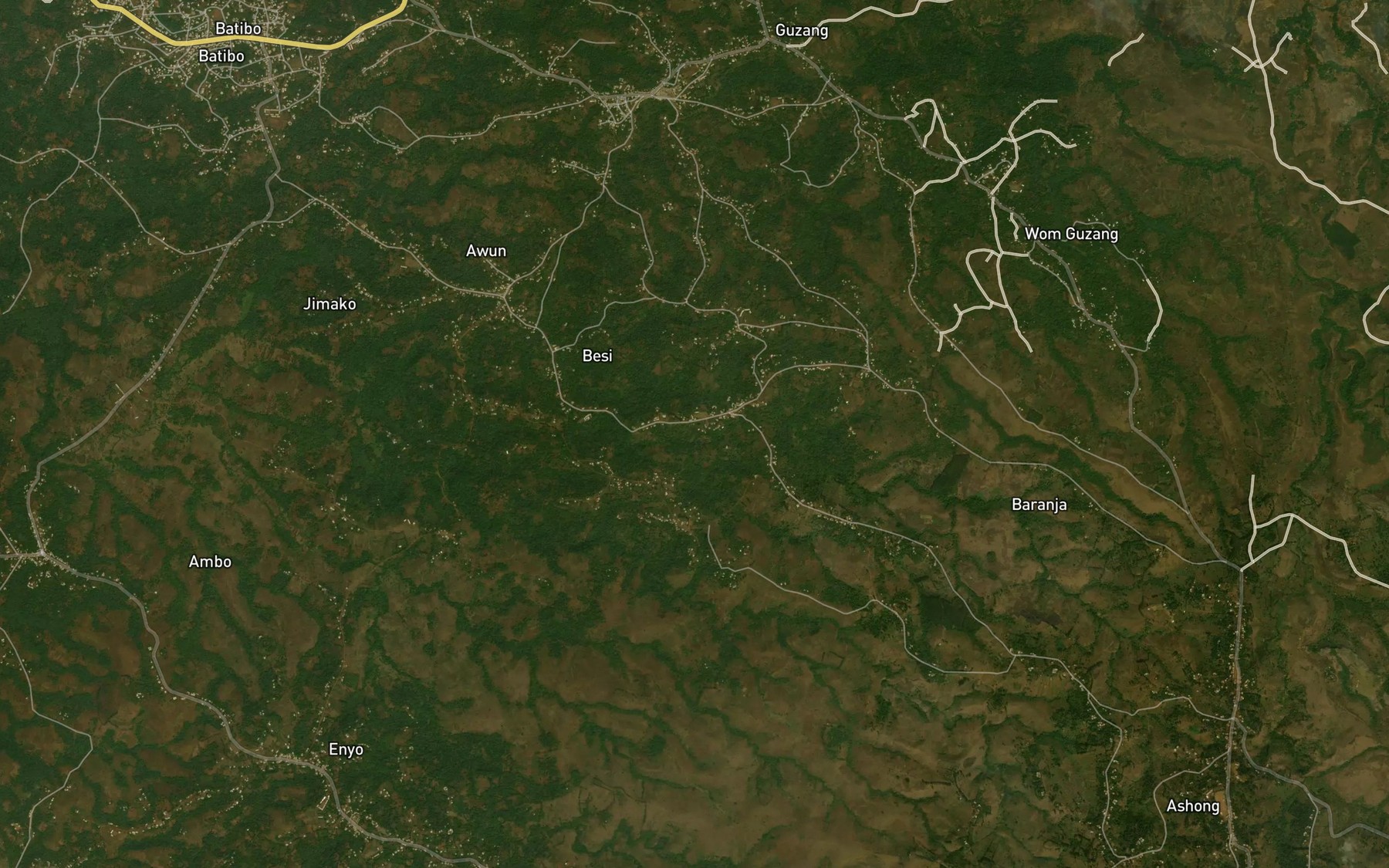 Satellite map of the Kunsi