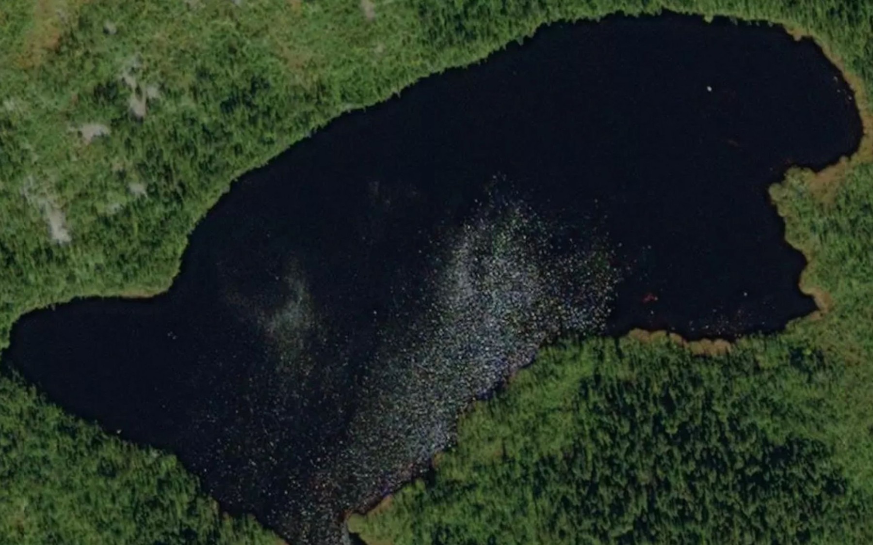 Satellite map of the Lac Magique