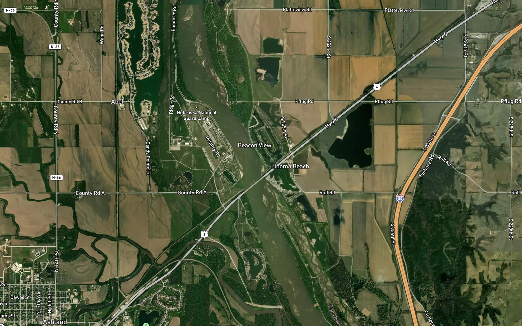 Satellite map of the Spot 3