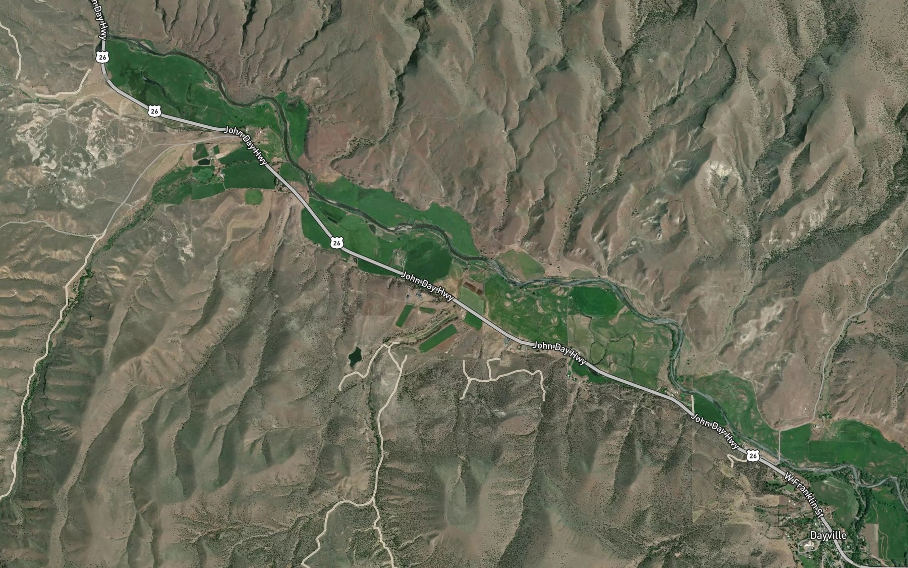 Satellite map of the Battle Creek