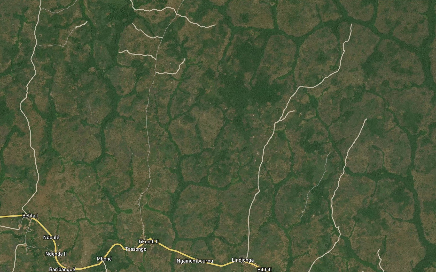 Satellite map of the Lindjonga