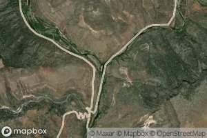 Satellite map of the Francis Creek
