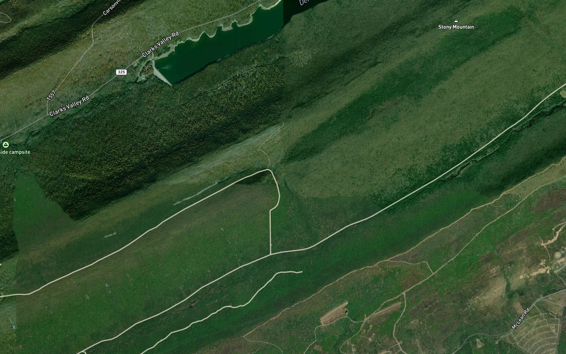 Satellite map of the Devils Race Course