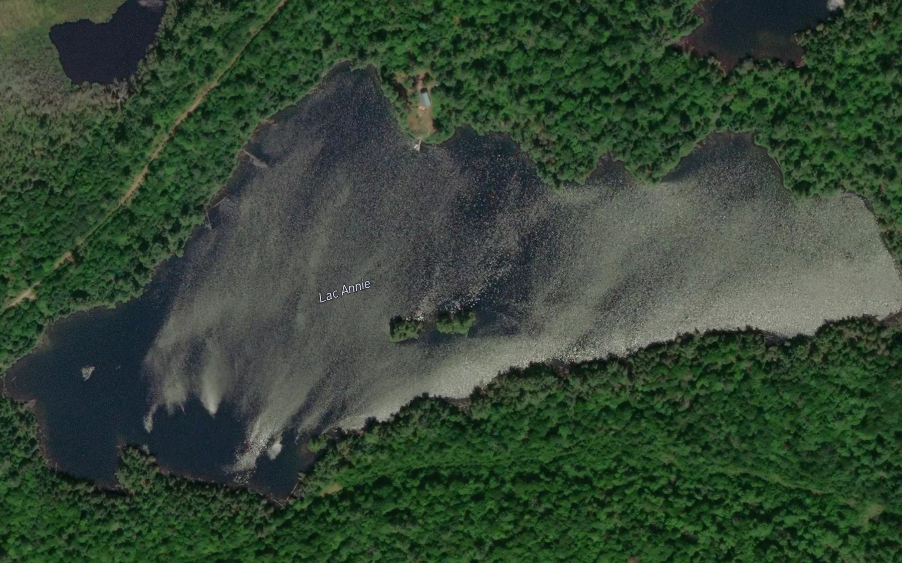 Satellite map of the Lac Annie