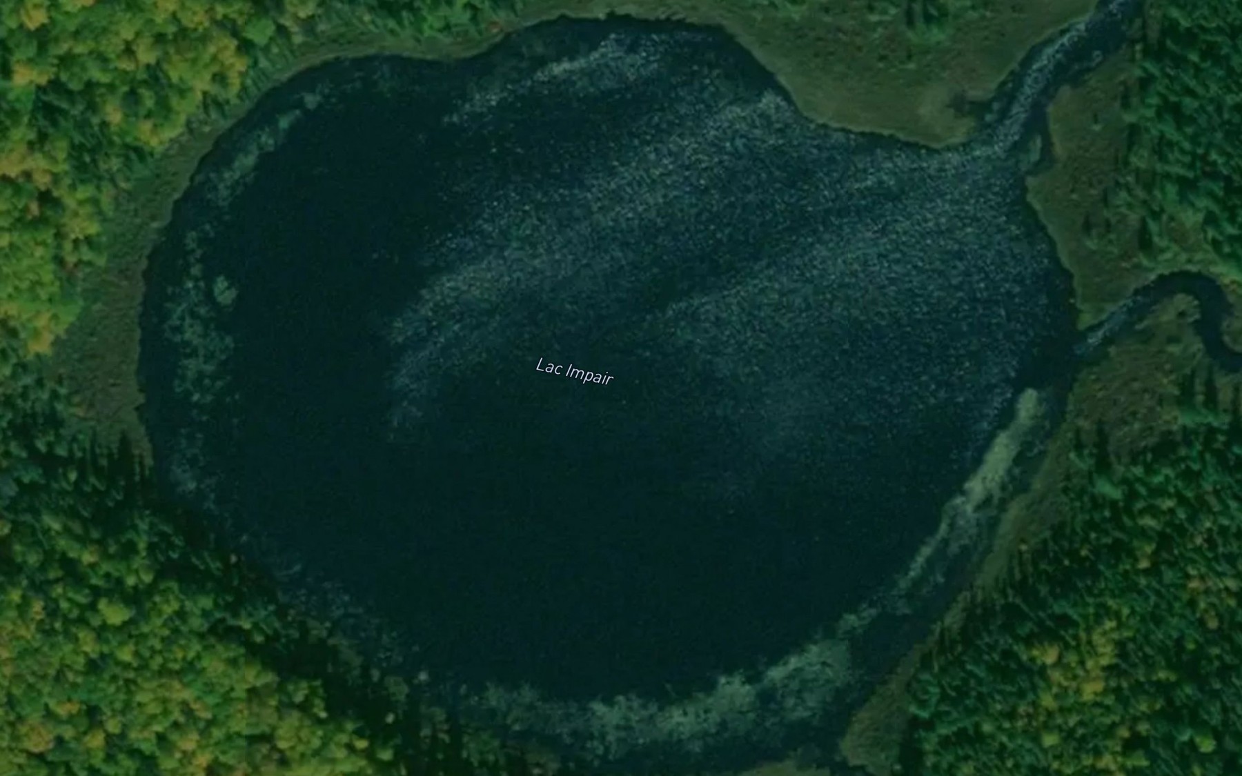 Satellite map of the Lac Impair