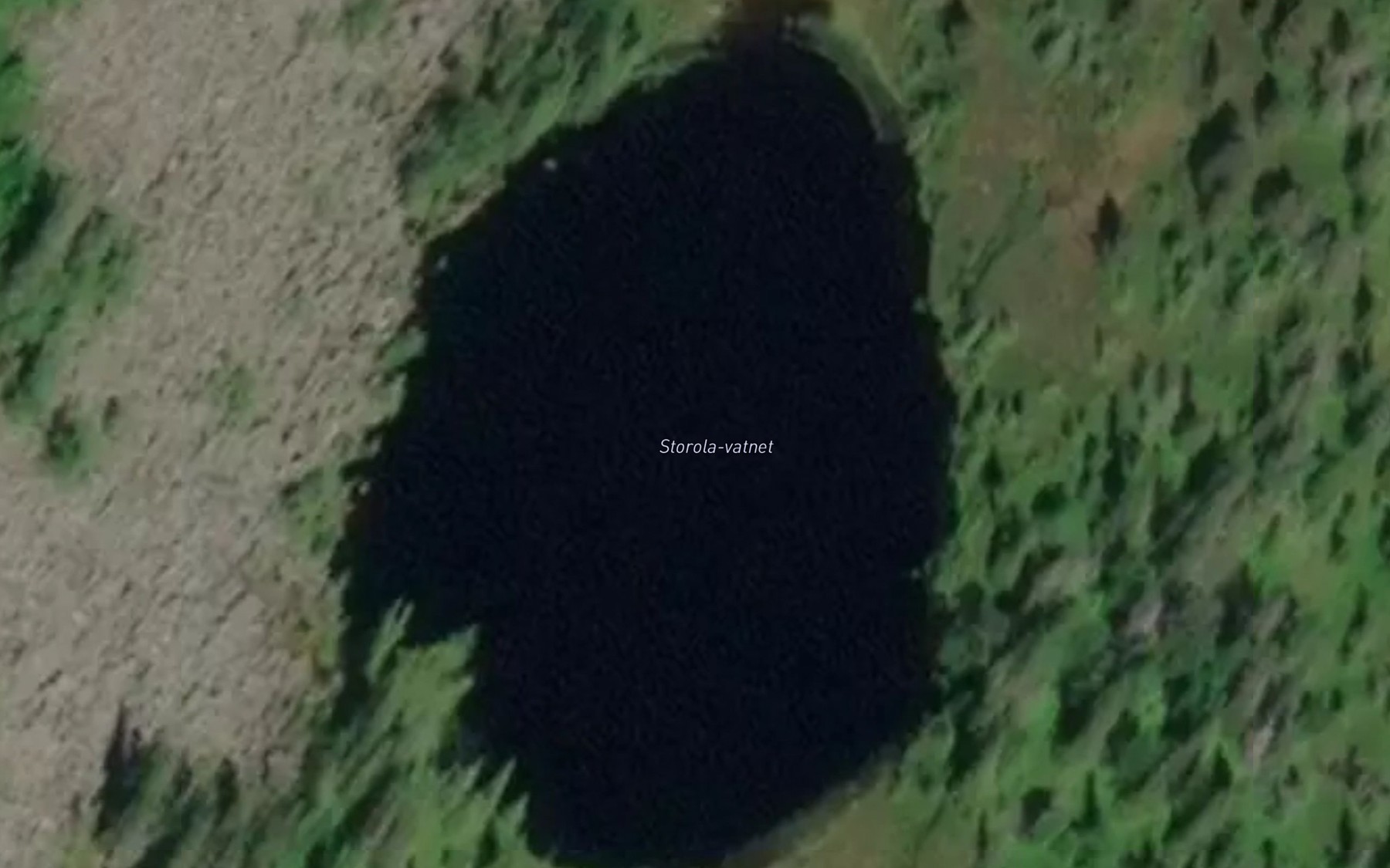 Satellite map of the Storolavatnet