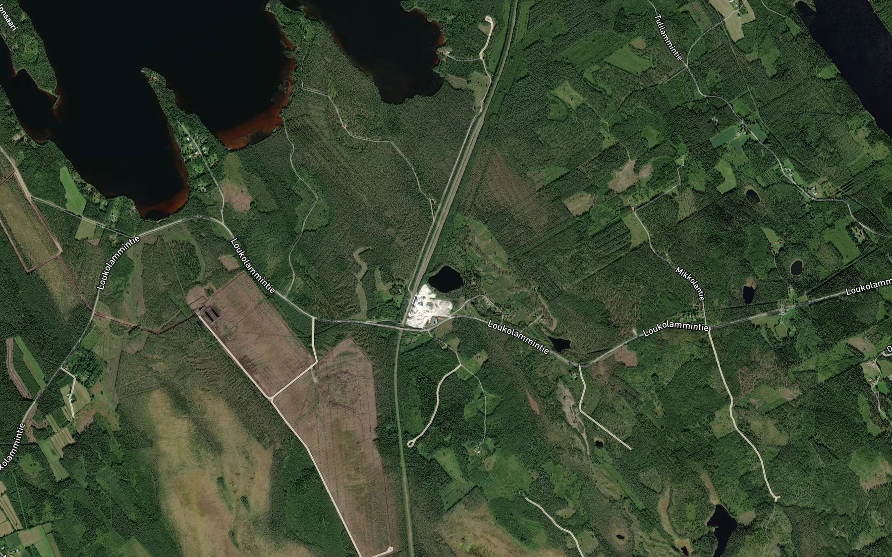 Satellite map of the Iso Loukolampi