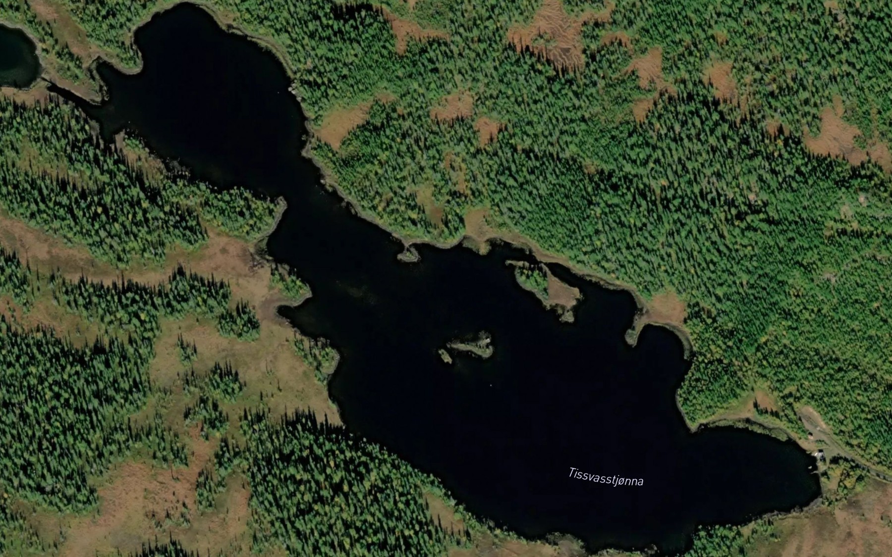 Satellite map of the Tissvasstjorna