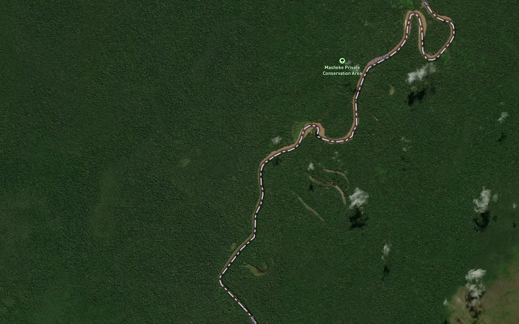 Satellite map of the Quebrada Melliza
