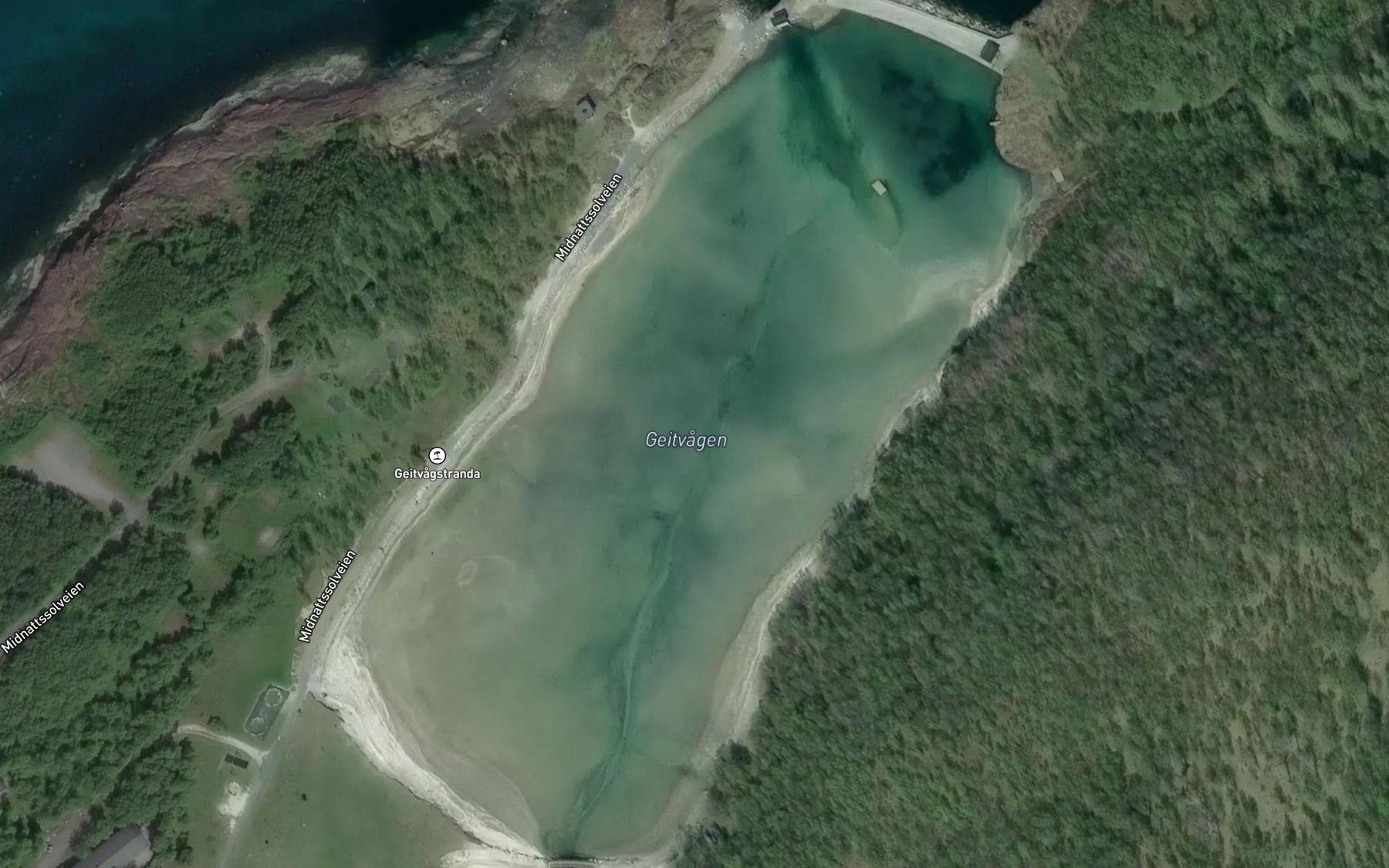 Satellite map of the Geitvagen