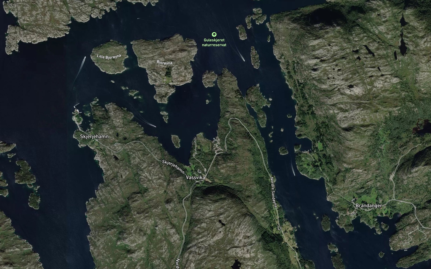 Satellite map of the Tuvika