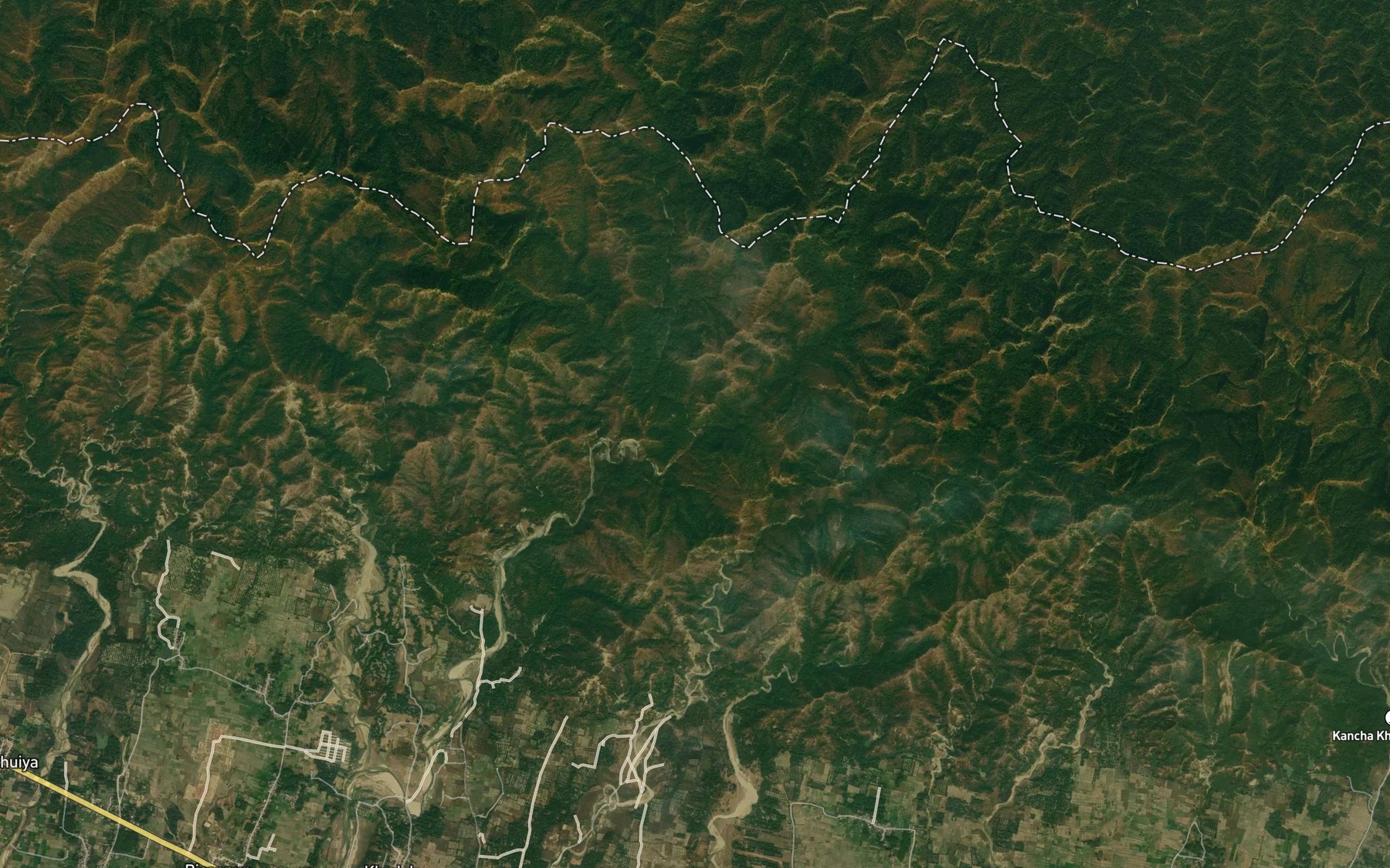 Satellite map of the Goha Khola