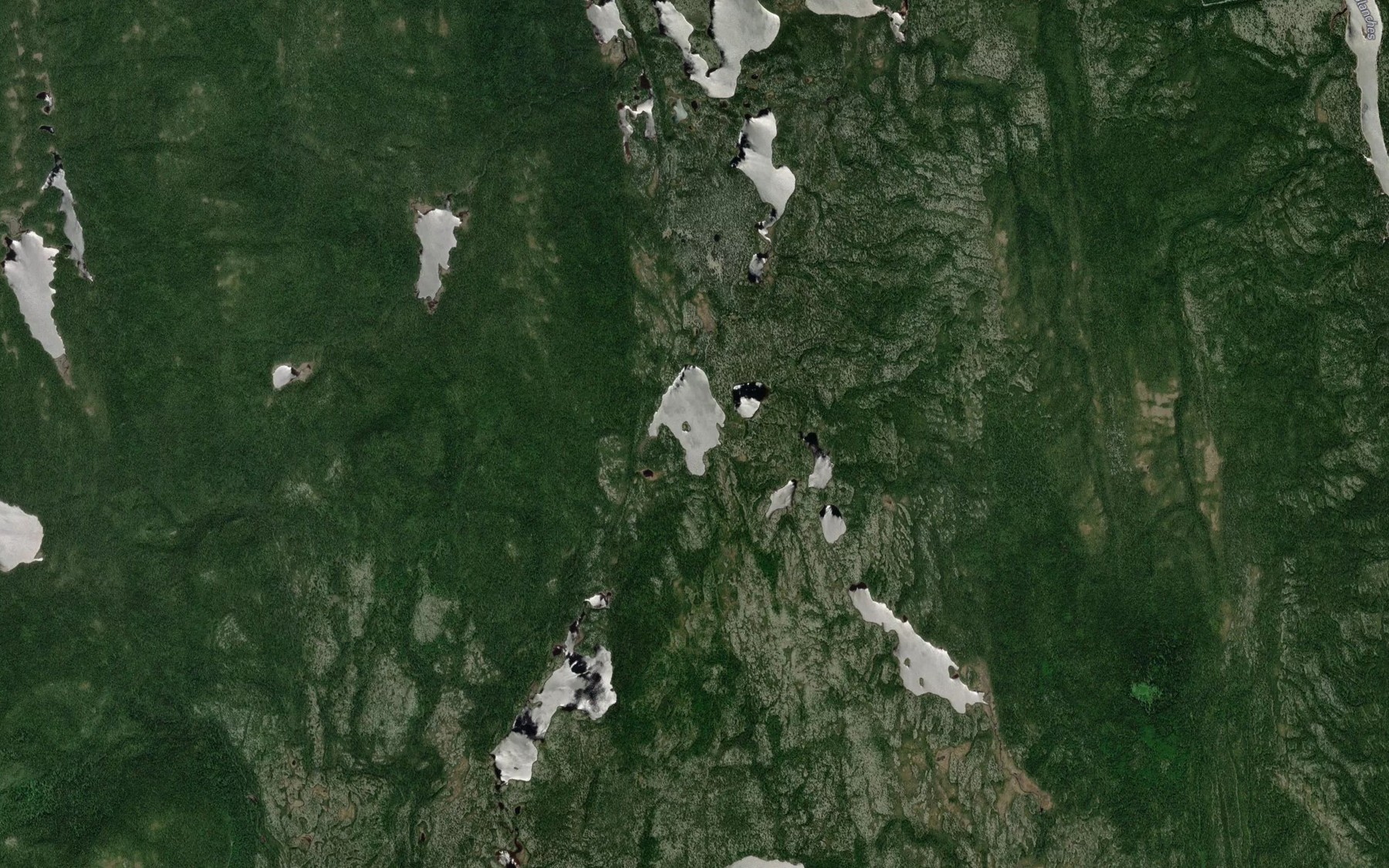 Satellite map of the Lac Richard