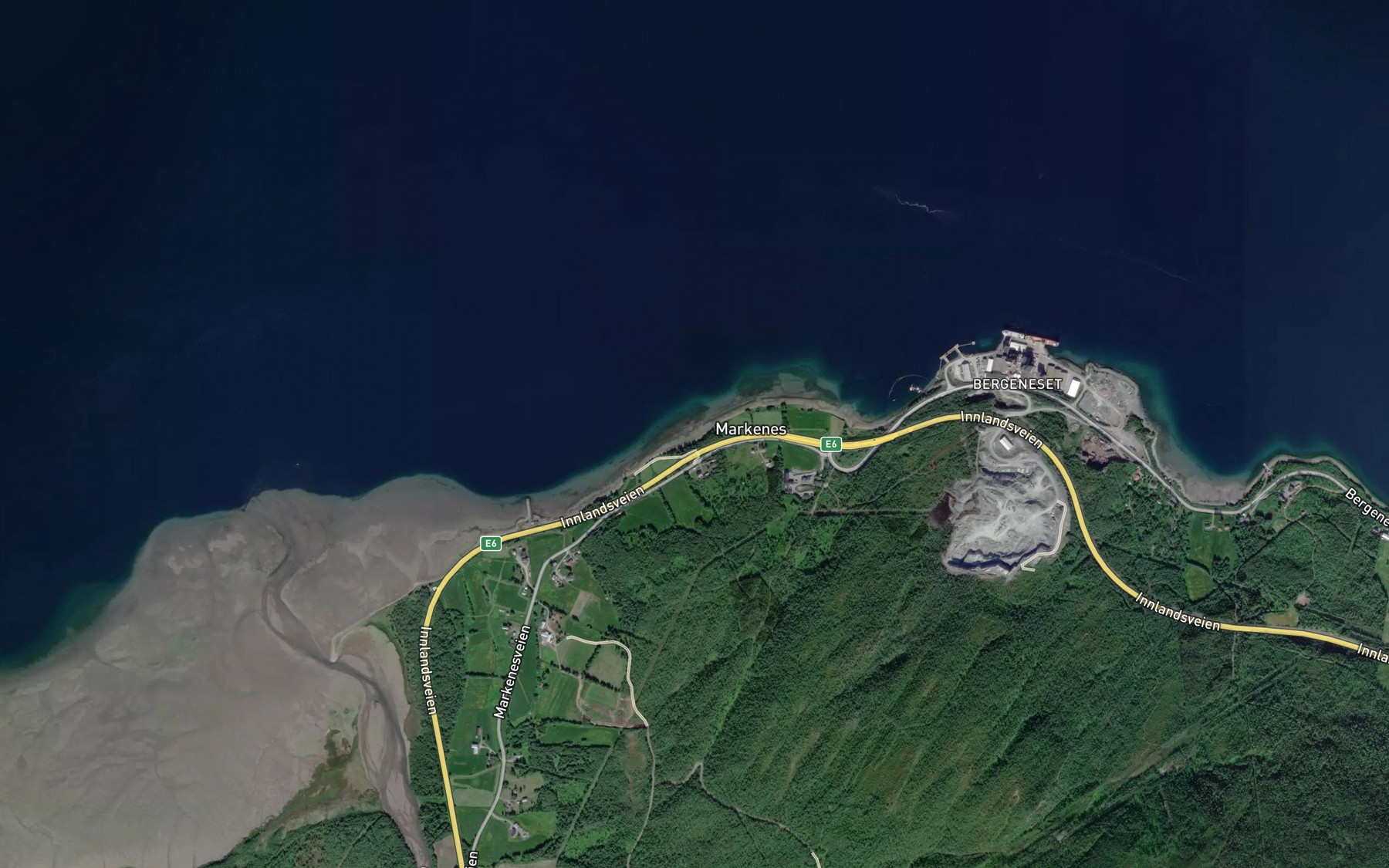 Satellite map of the Litjesandbukta