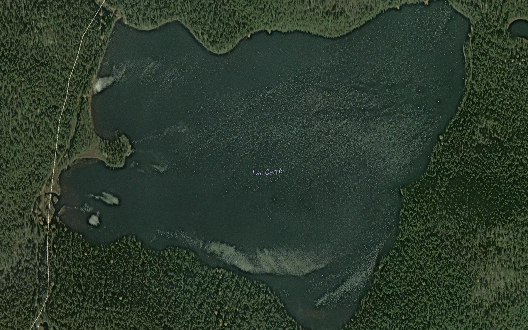 Satellite map of the Lac Carre