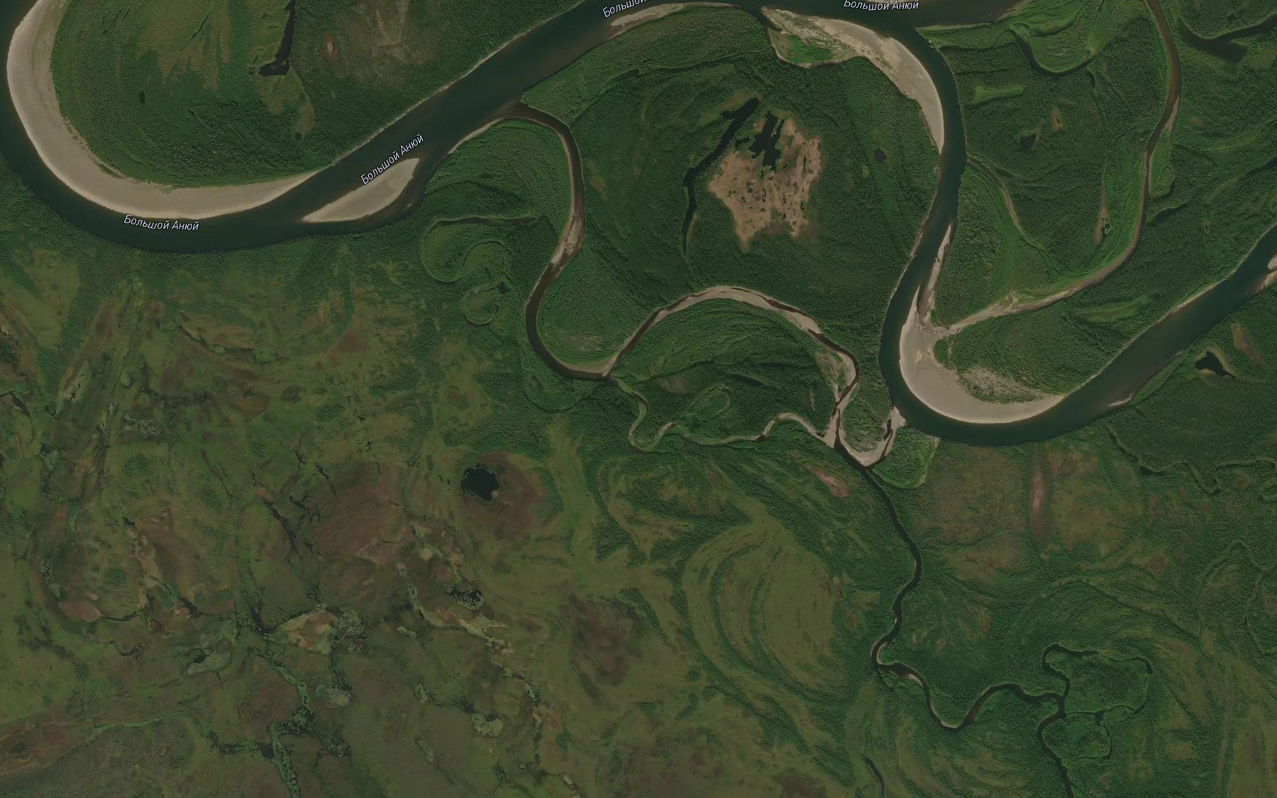 Satellite map of the Ovrazh'ya