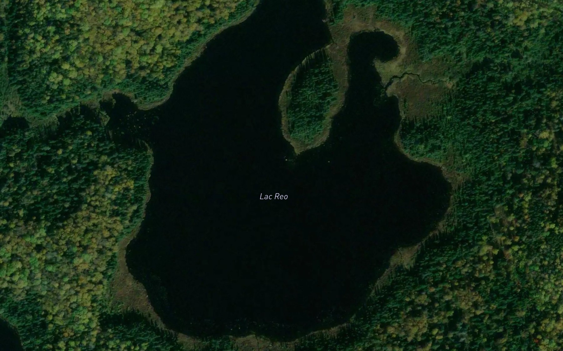Satellite map of the Lac Reo