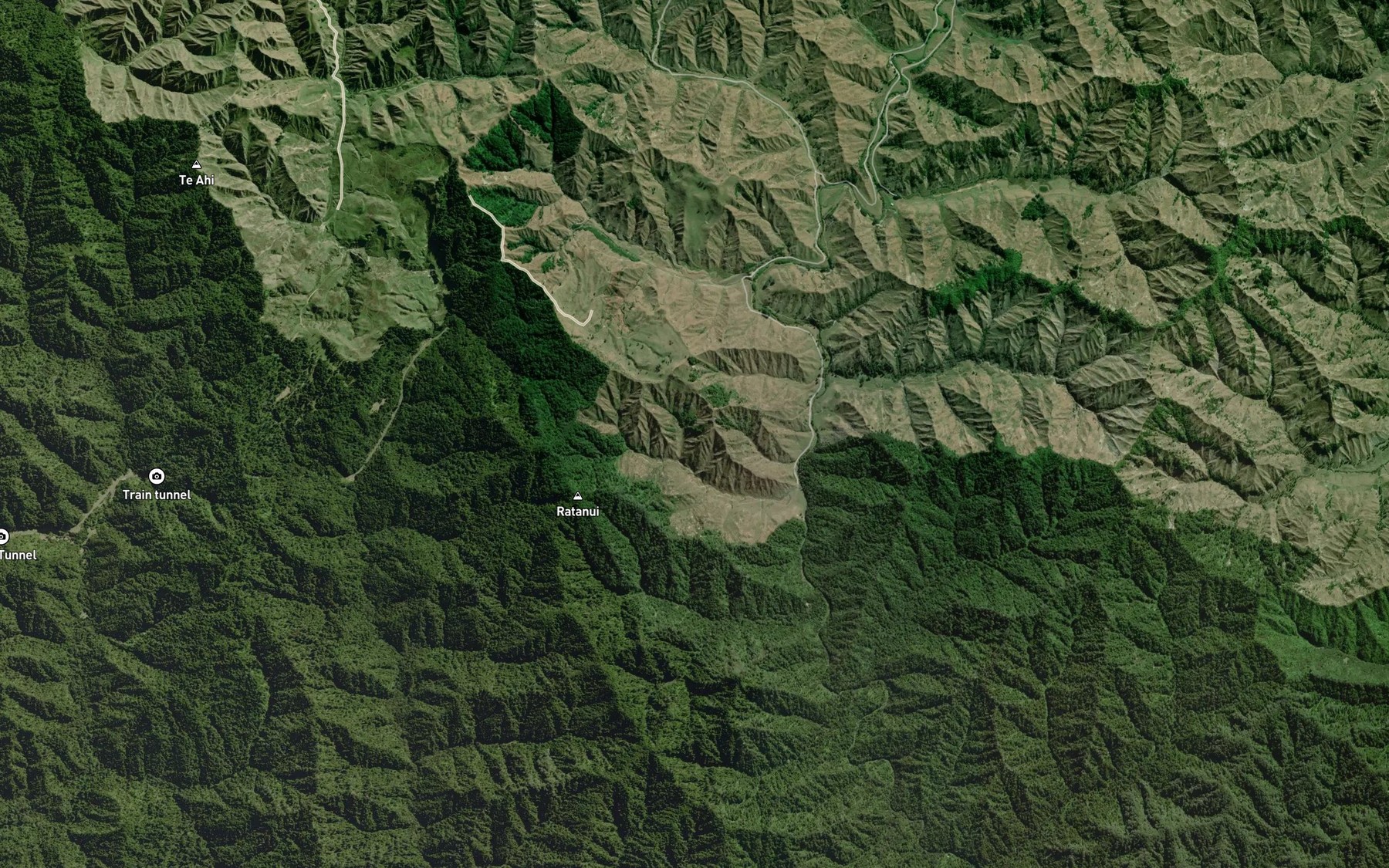 Satellite map of the Heao Stream