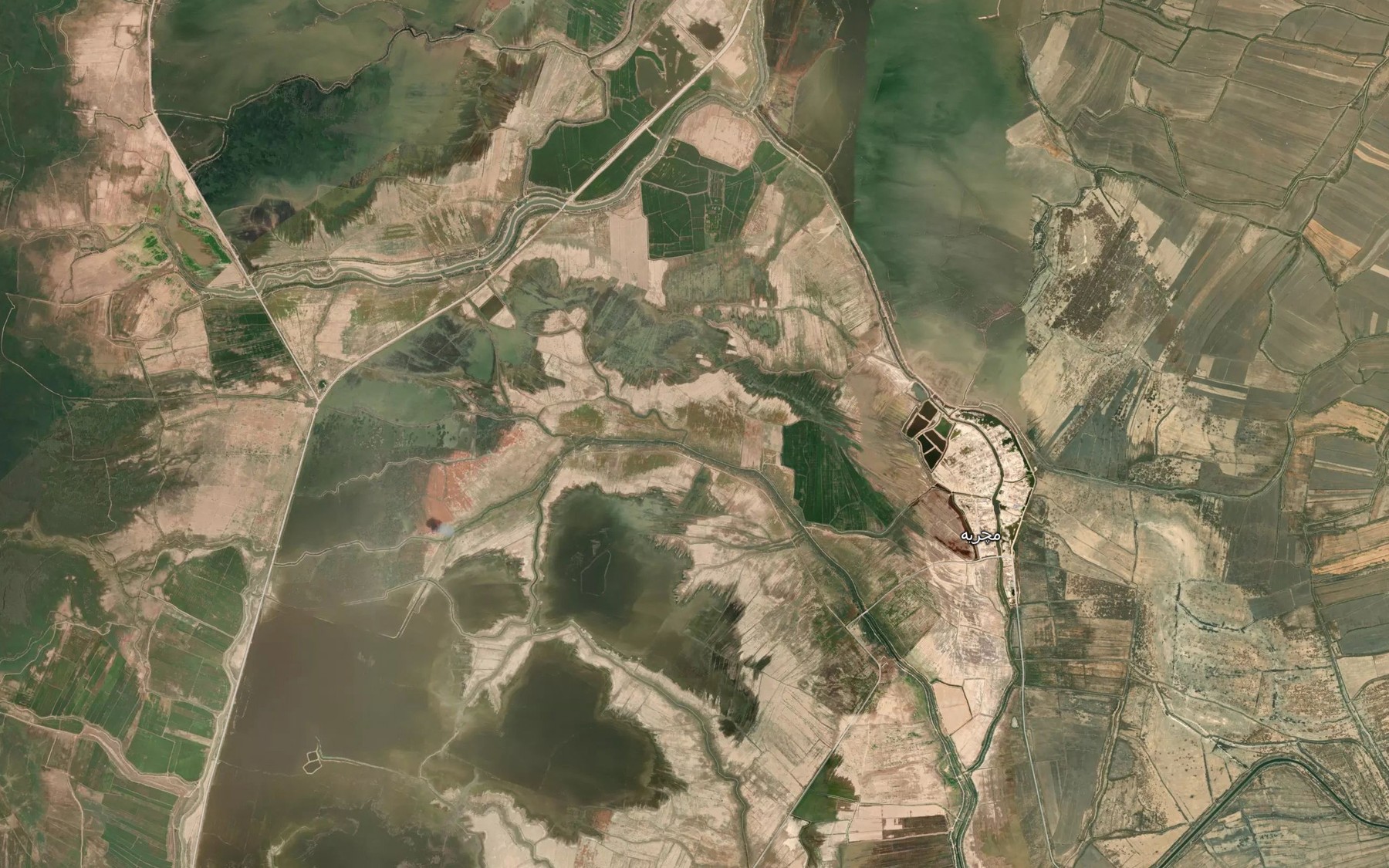 Satellite map of the Rudkhaneh-ye Neysan