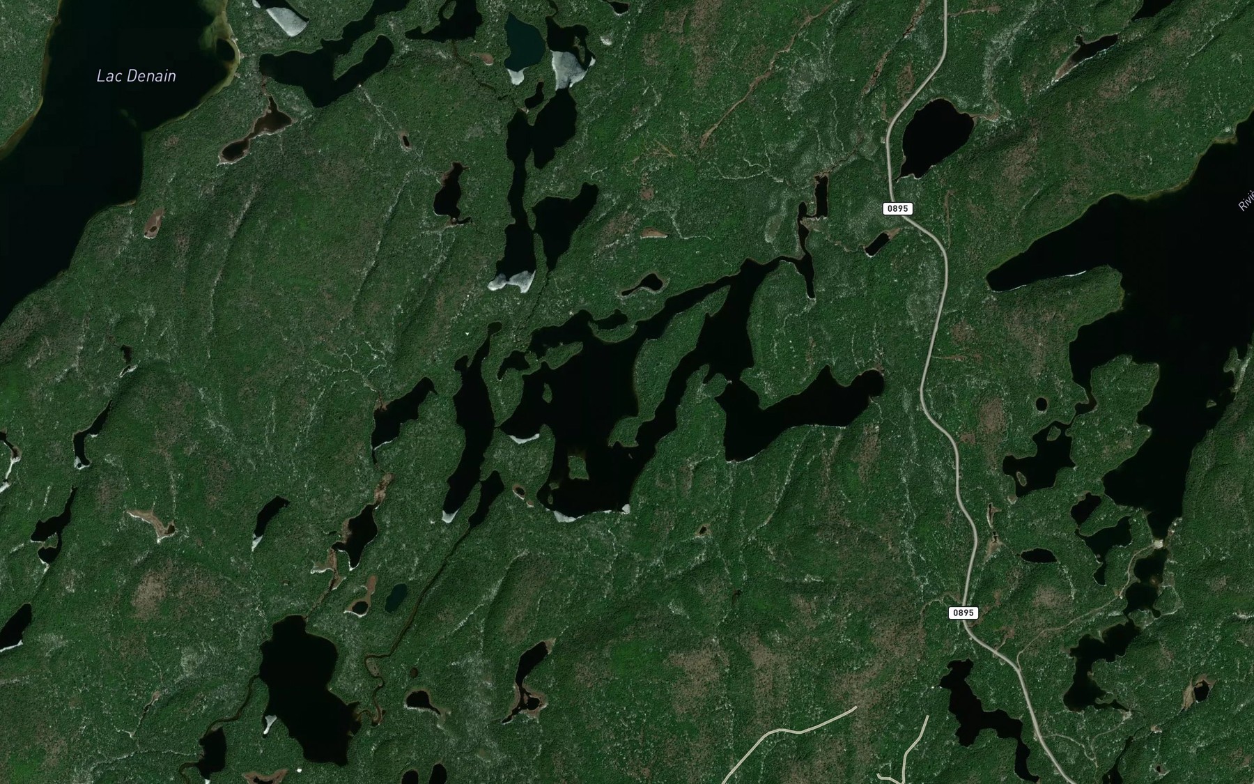 Satellite map of the Lac Barthou