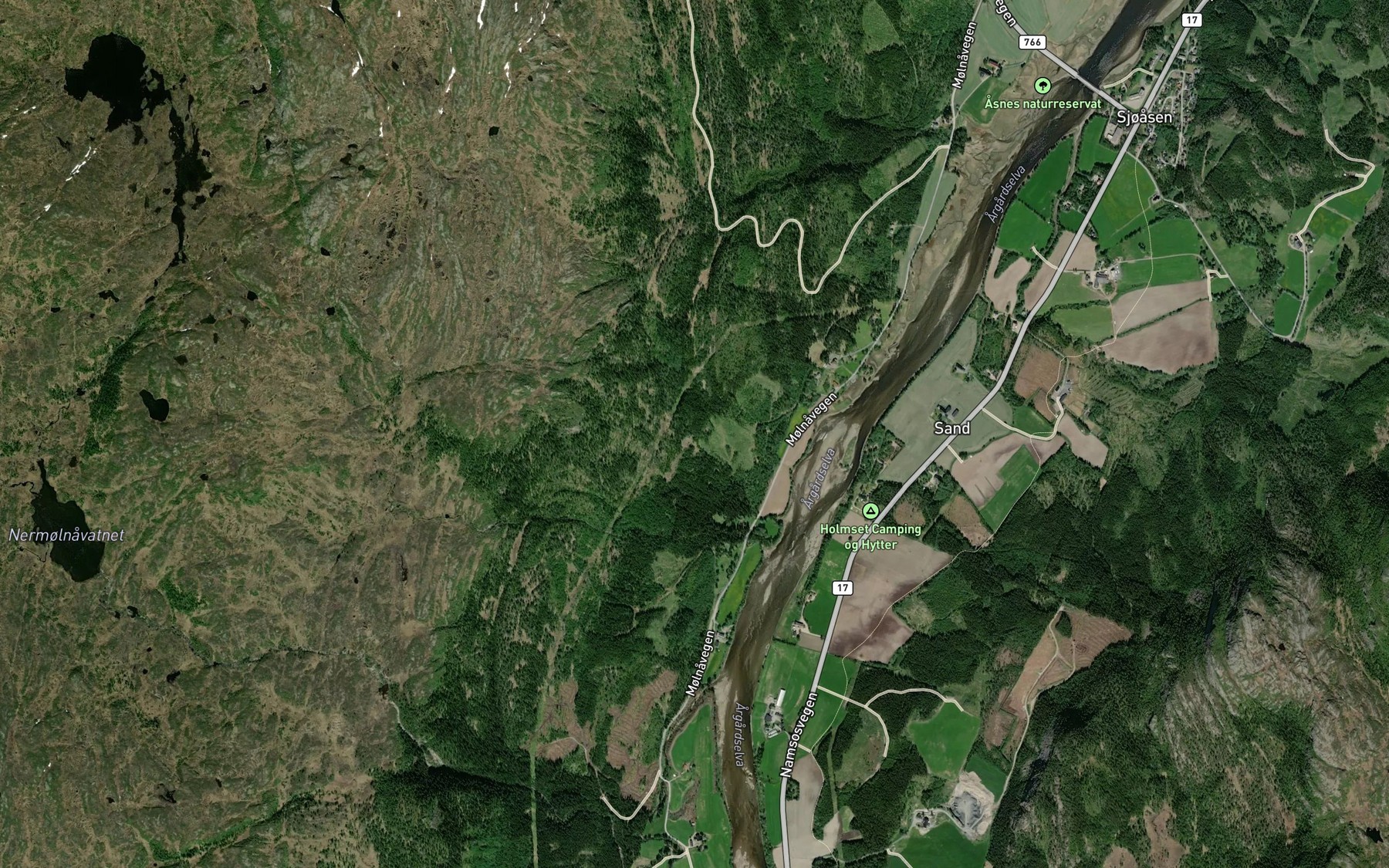 Satellite map of the Littlbekken