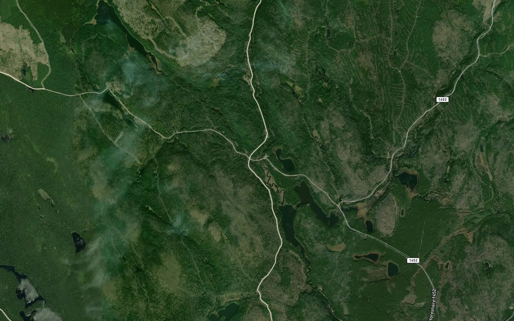 Satellite map of the Ruisseau George