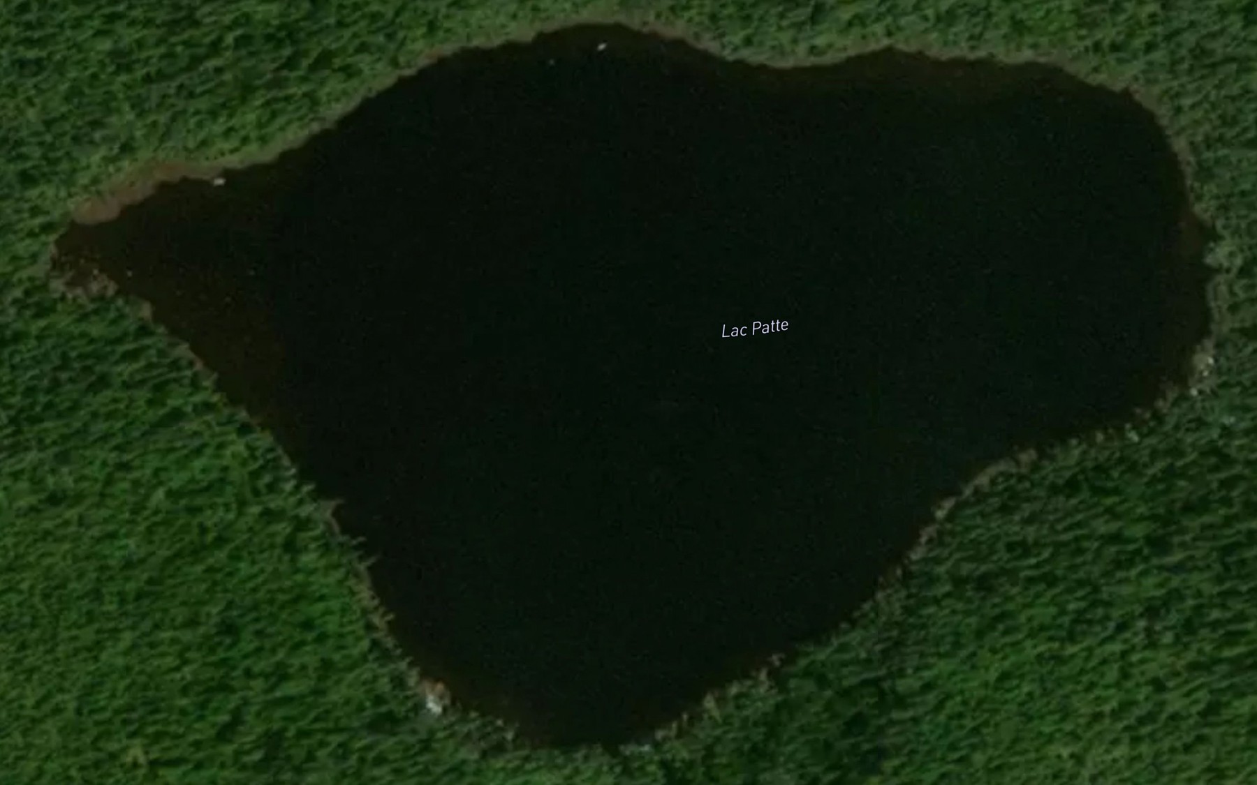 Satellite map of the Lac Patte