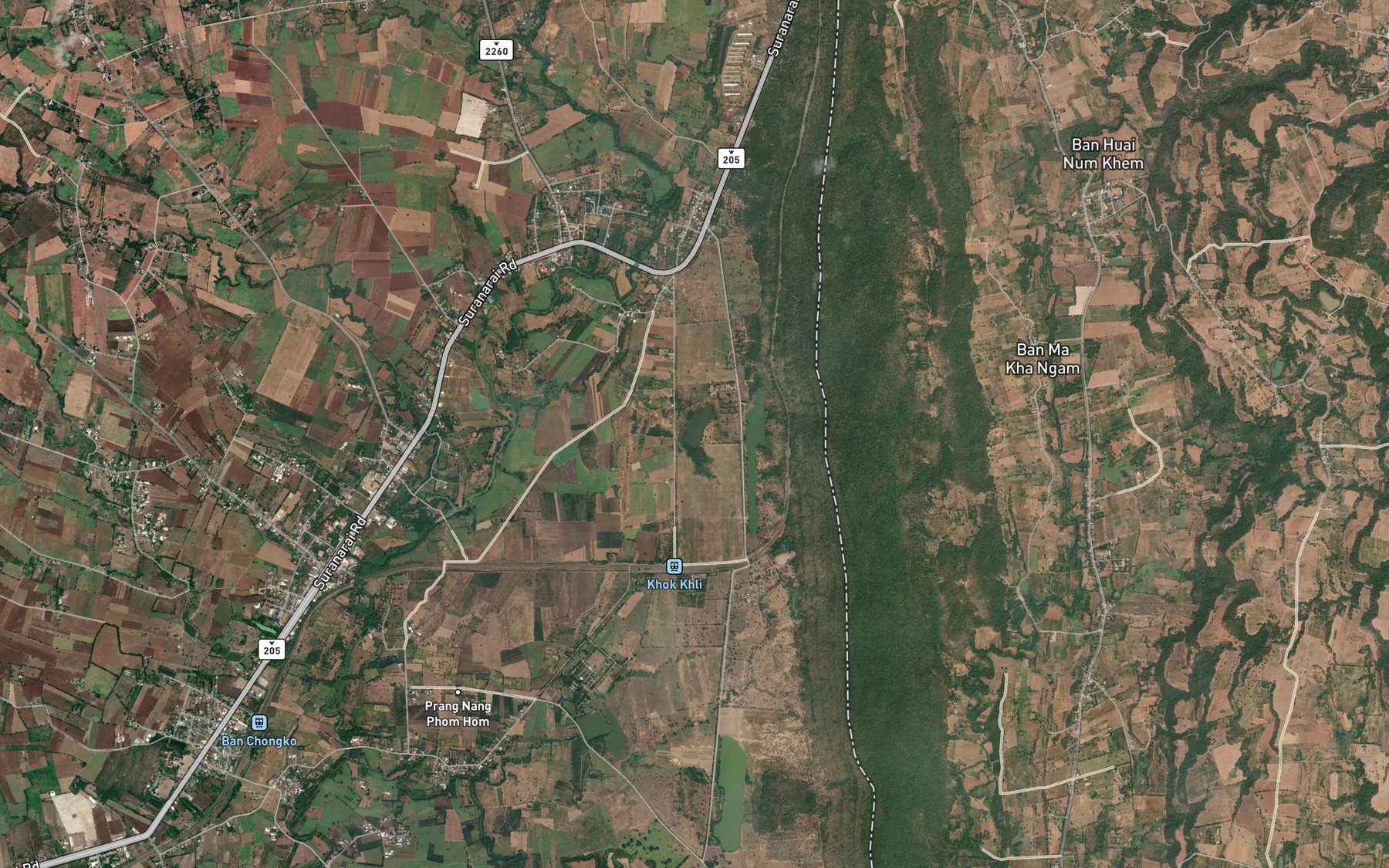 Satellite map of the Ang Kep Nam Thap Rang