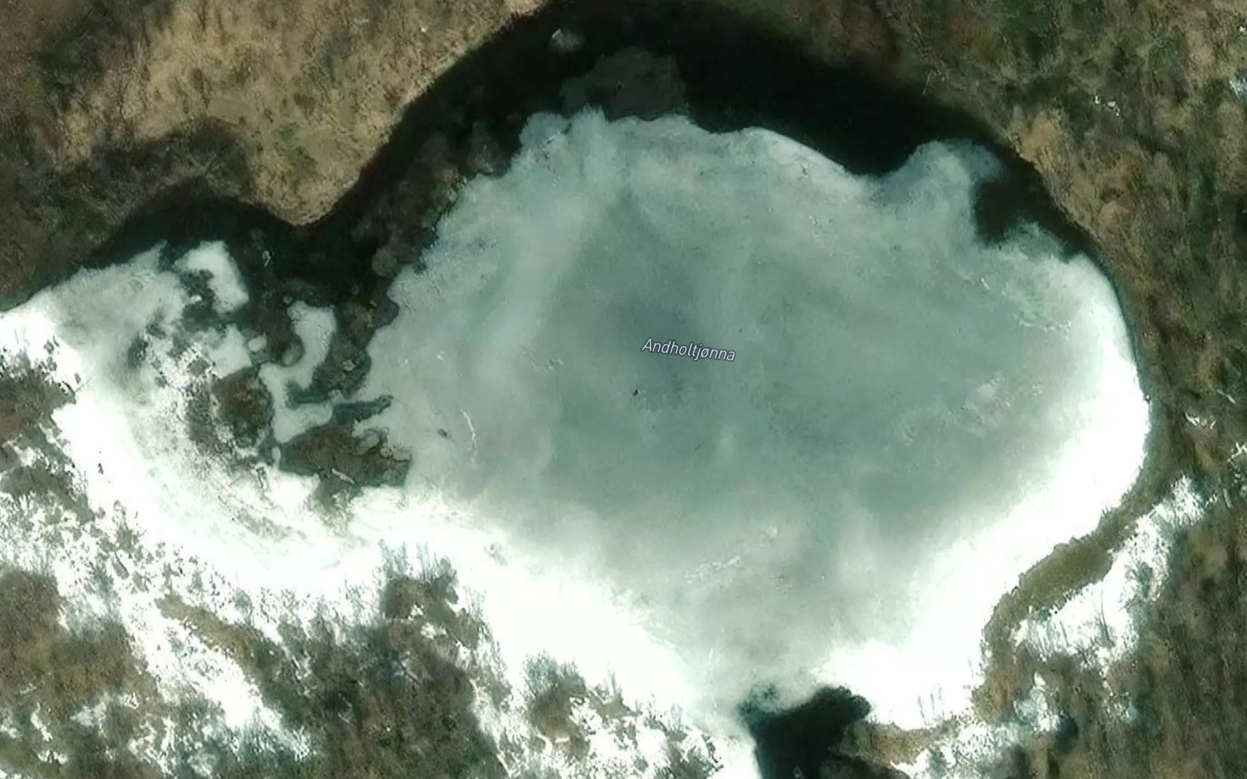 Satellite map of the Andholtjonna