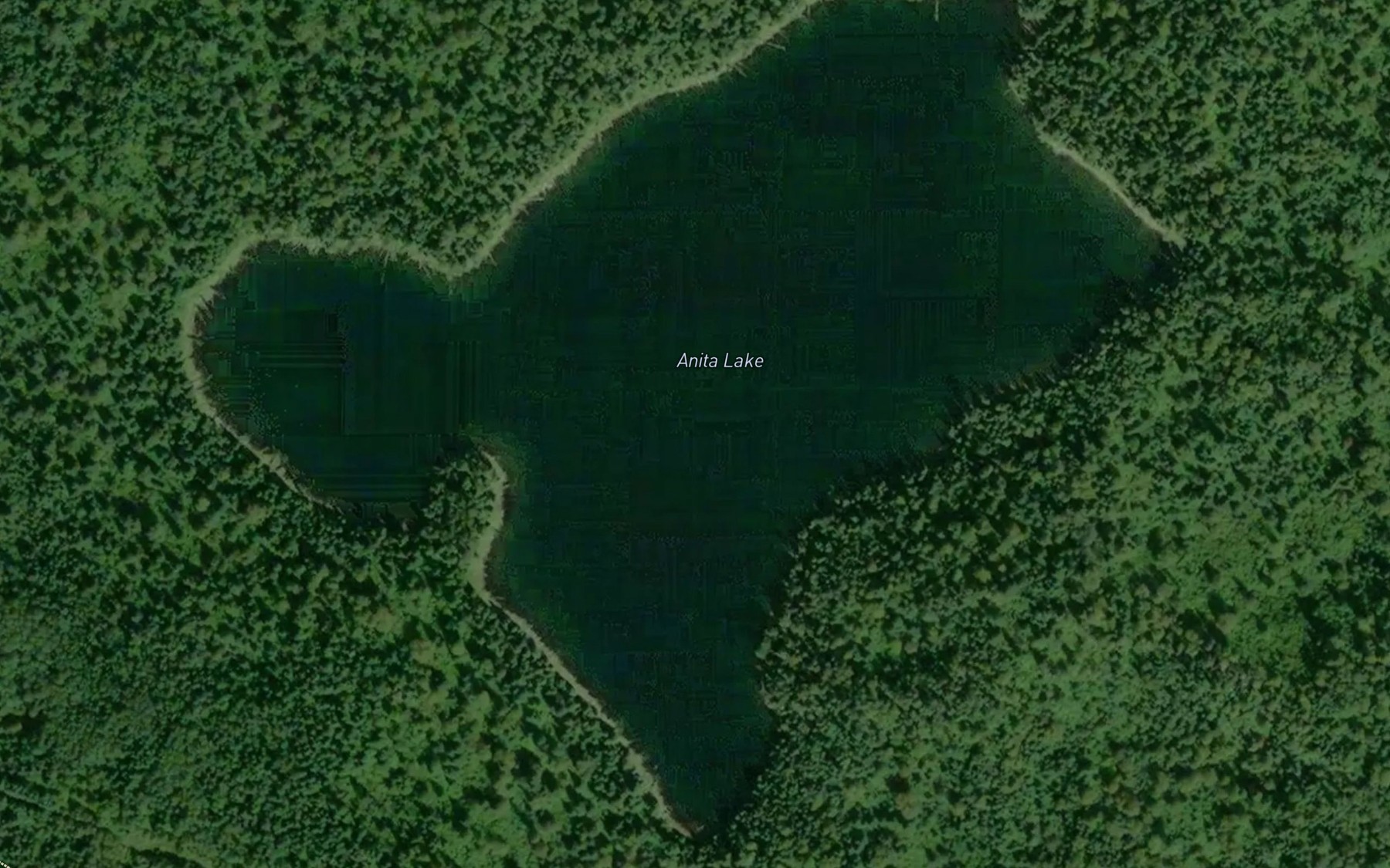 Satellite map of the Anita Lake