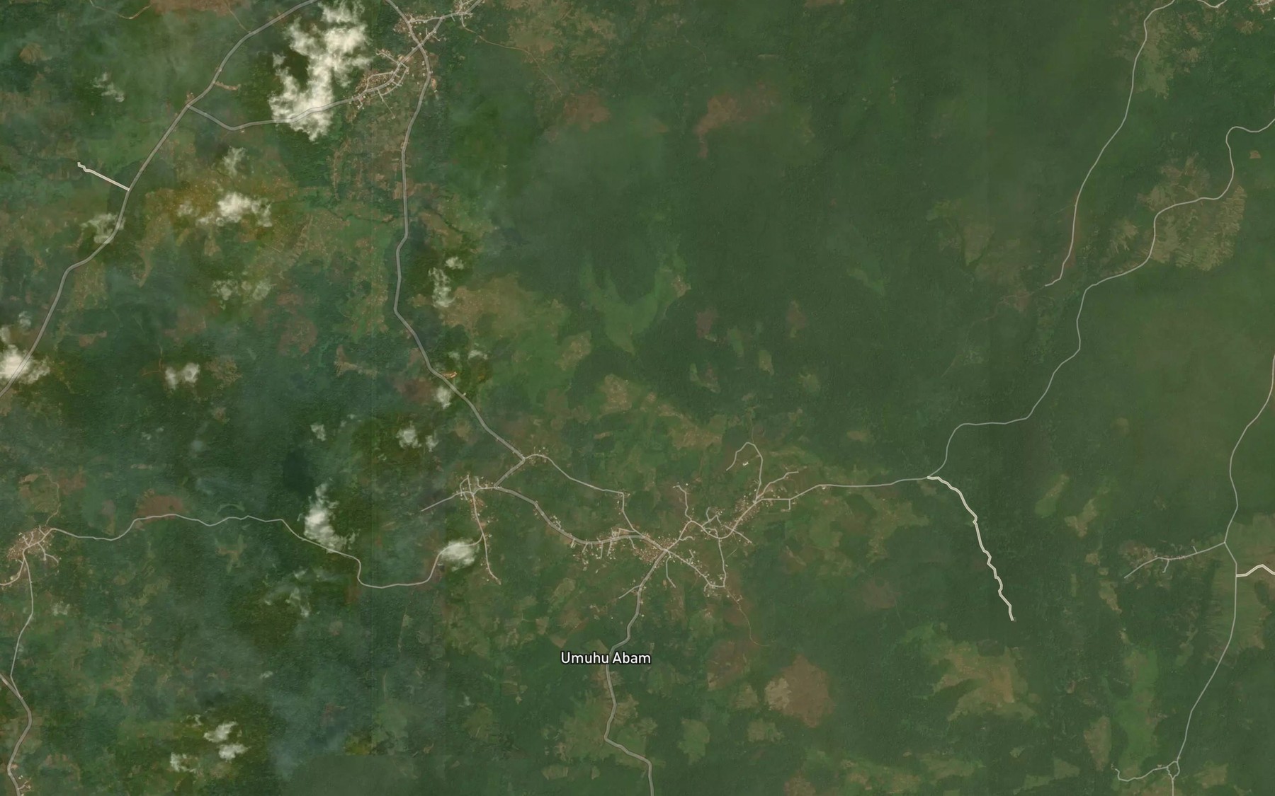 Satellite map of the River Mbuba