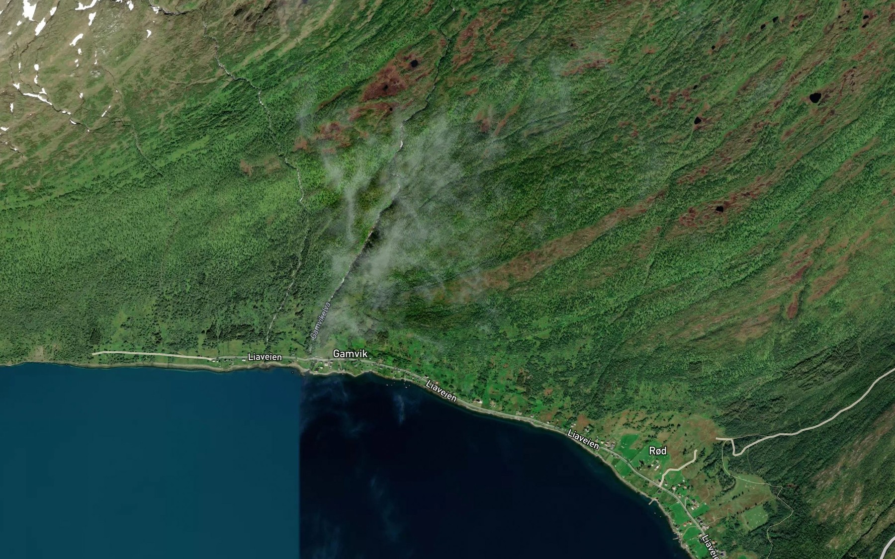 Satellite map of the Hagelva