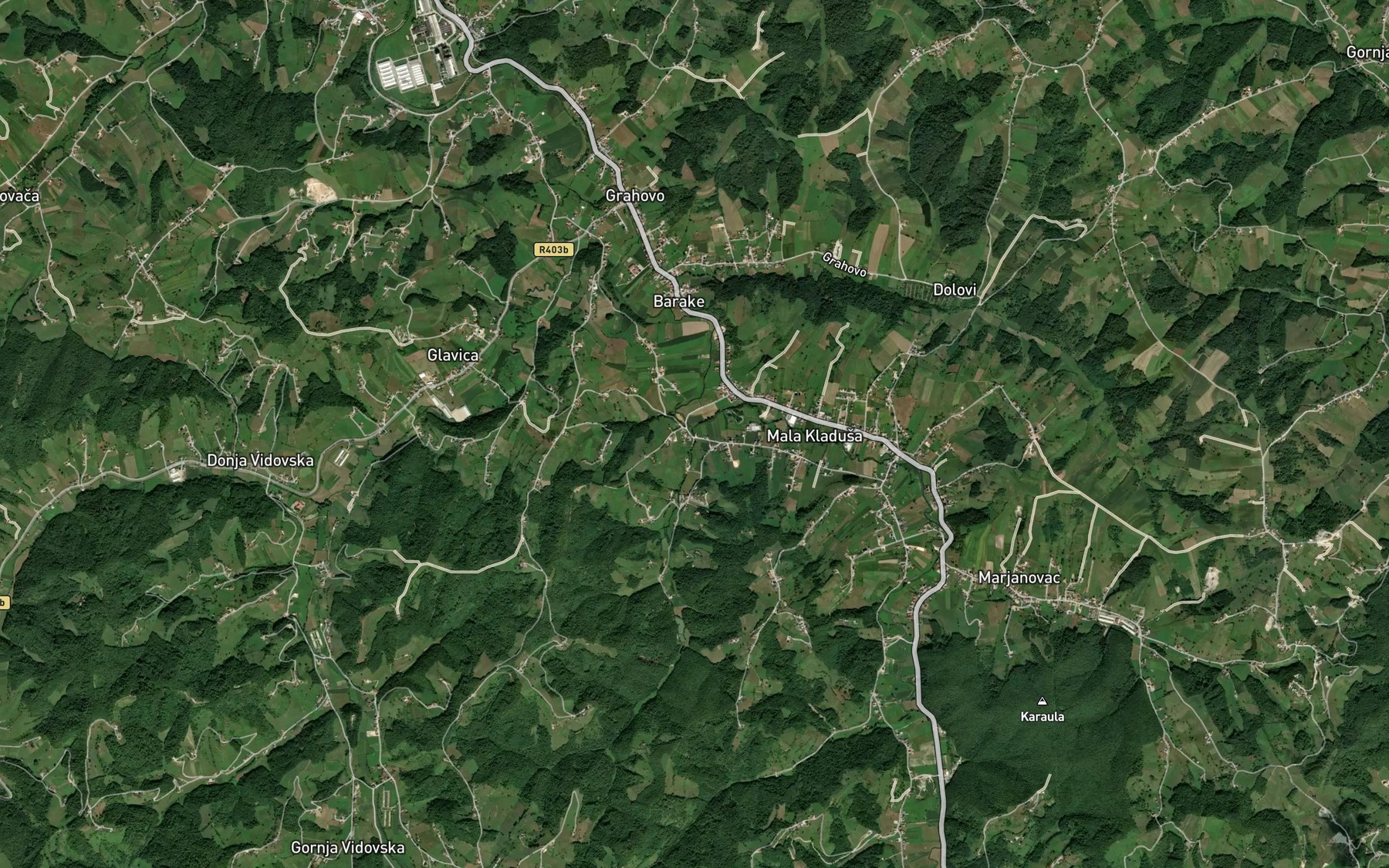 Satellite map of the Jankovac